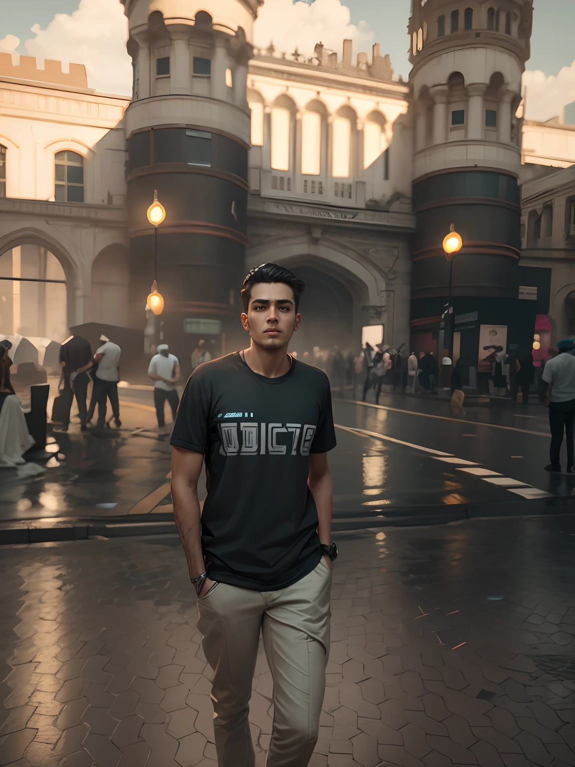 Change background cyberpunk handsome boy, realistic face,8k,ultra realistic