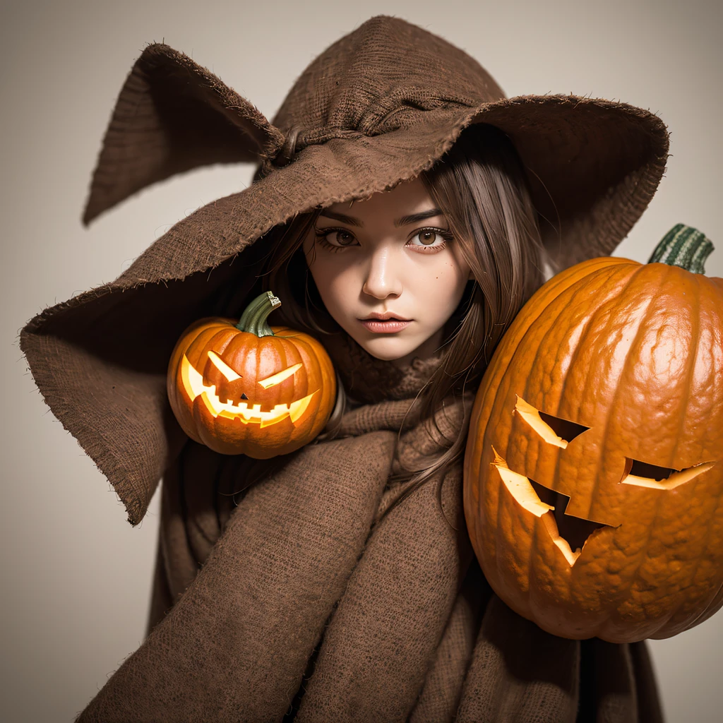 Pumpkin material model（best qualtiy，8K pumpkin,Masterpiece）When the pumpkin debuts，Only heard, unseen，Pumpkin explosion，That whistle echoed for a long time，It's like a prelude to impending death，The image of pumpkins and pumpkins is deeply rooted in advance，Crushed pumpkin，Become everyone's nightmare pumpkin， Wait until the pumpkin appears，Wear pumpkin skin，Add a pumpkin stick covered with wire，Full of oppression，The pumpkin people are also careful to hide their kindness，Pumpkin people will become a weakness for survival because of their goodness，Hiding goodness is the way to survive in troubled times，Pumpkin zombies are not scary，Human pumpkins are terrible，The pumpkin succeeded，Both are to protect the pumpkin itself，It is also to protect the mate pumpkin，Pumpkin good and pumpkin evil，Two sides of the seemingly opposite，But in Negan, There are two pumpkins on the same body， Face the enemy，Pumpkins are cruel，Pumpkin people are not soft，The pumpkin faces the person who wants to protect，Pumpkins are also gentle and loving。（Soldier pumpkin head）Tattooed with，Smoke billowed out，thin fog，pumpkins