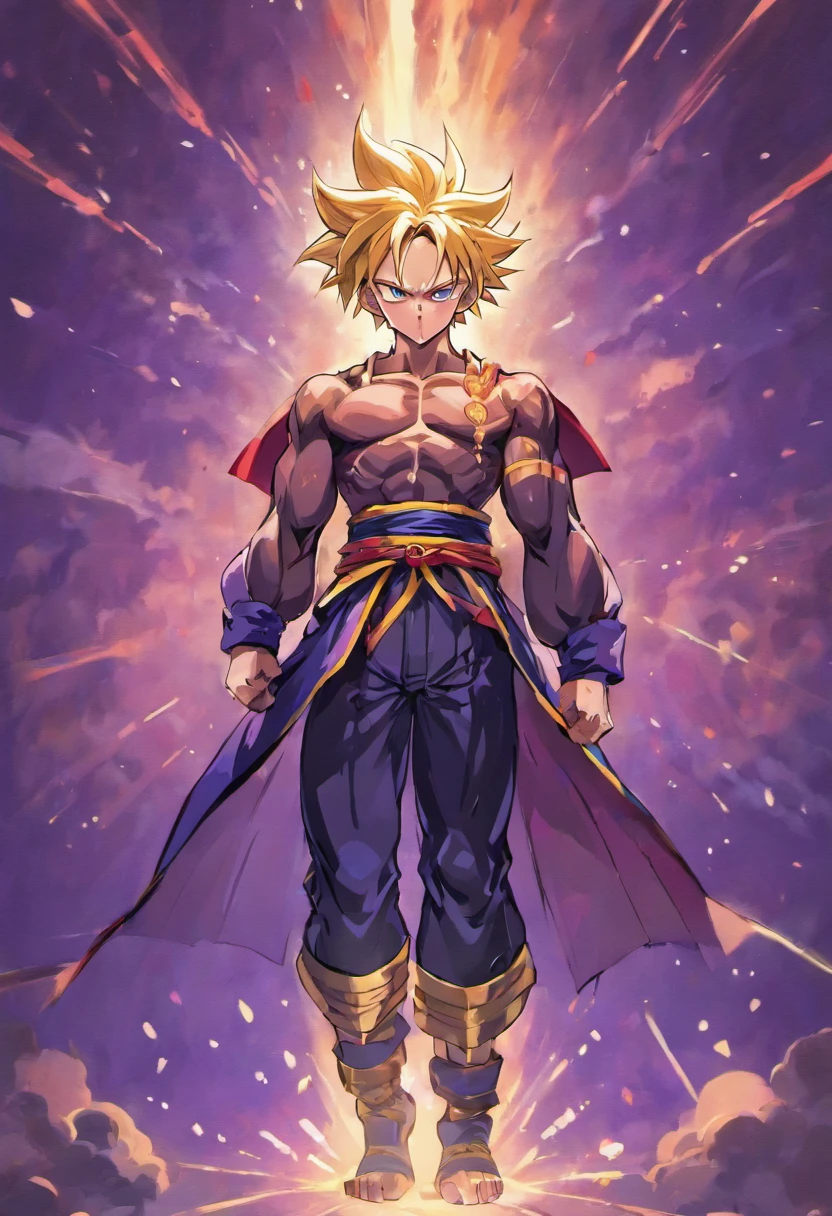 Trunks brief wearing the god of destruction outfit