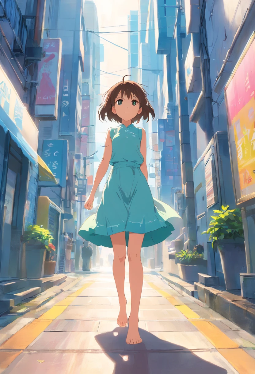 loli bonito,barefoot,barriga para baixo,head looking up,Lift your feet,vestidos de turno,calcinha branca,olhos grandes,Anime cara bonito,Olhando para o livro,bunda para cima