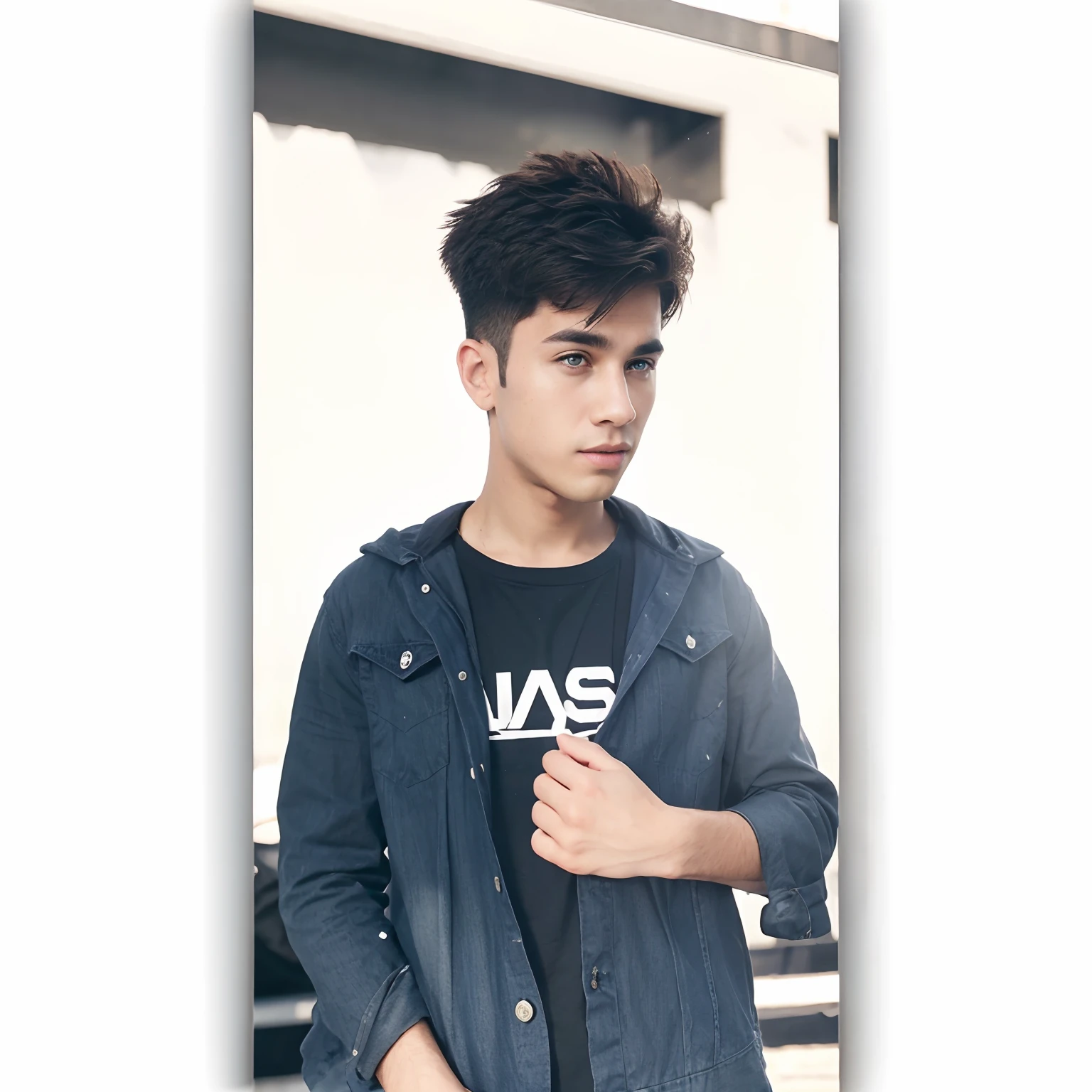 Handsome boy ultra realistic with background change