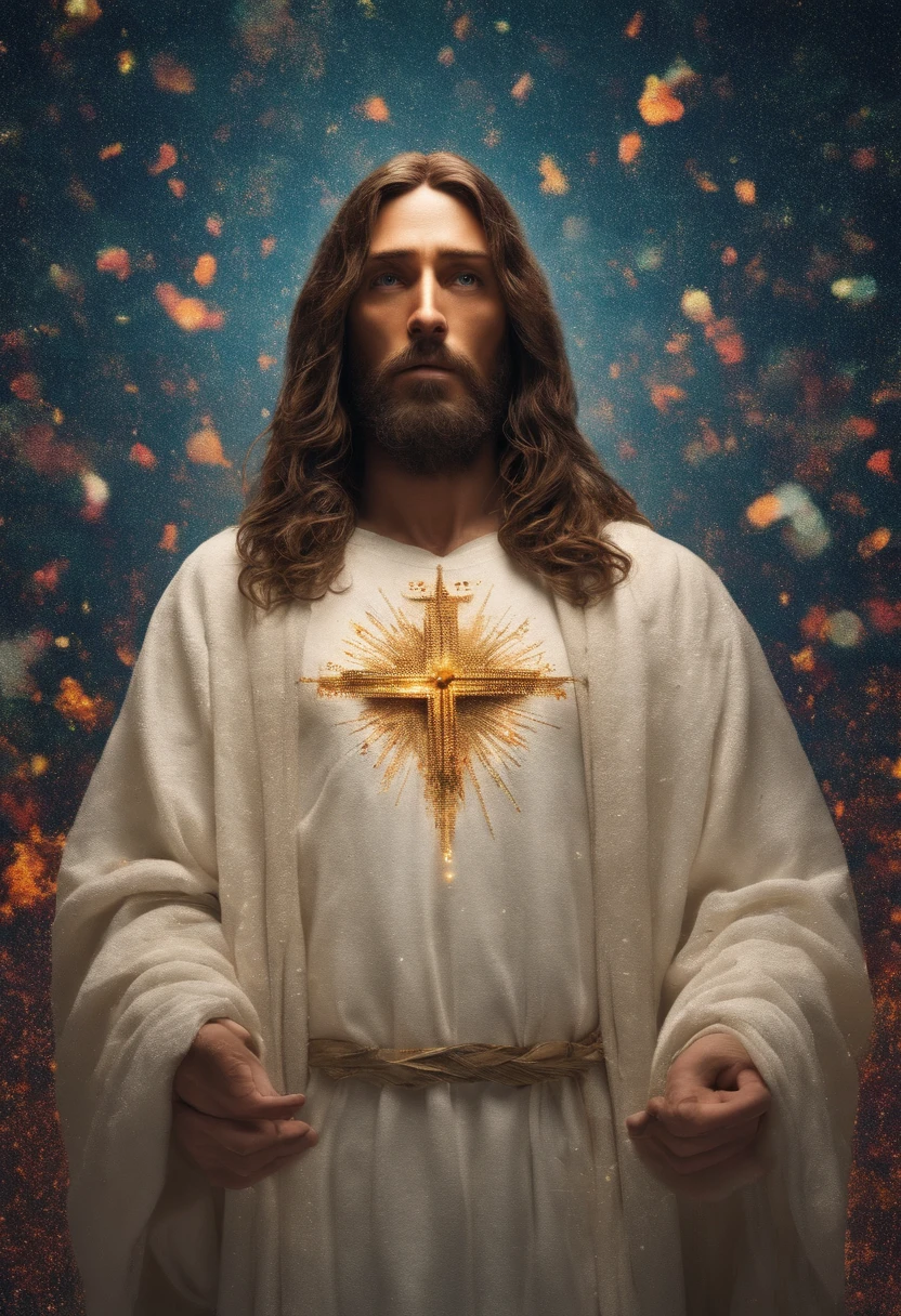 (symmetry),centered,a ((close)) up portrait,(Jesus),a very thin white prime man with long hair and a beard,wearing a long white robe,35mm,natural skin,clothes detail, 8k texture, 8k, insane details, intricate details, hyperdetailedhighly detailed,realistic,soft cinematic light,HDR,sharp focus, ((((cinematic look)))),intricate, elegant, highly detailed