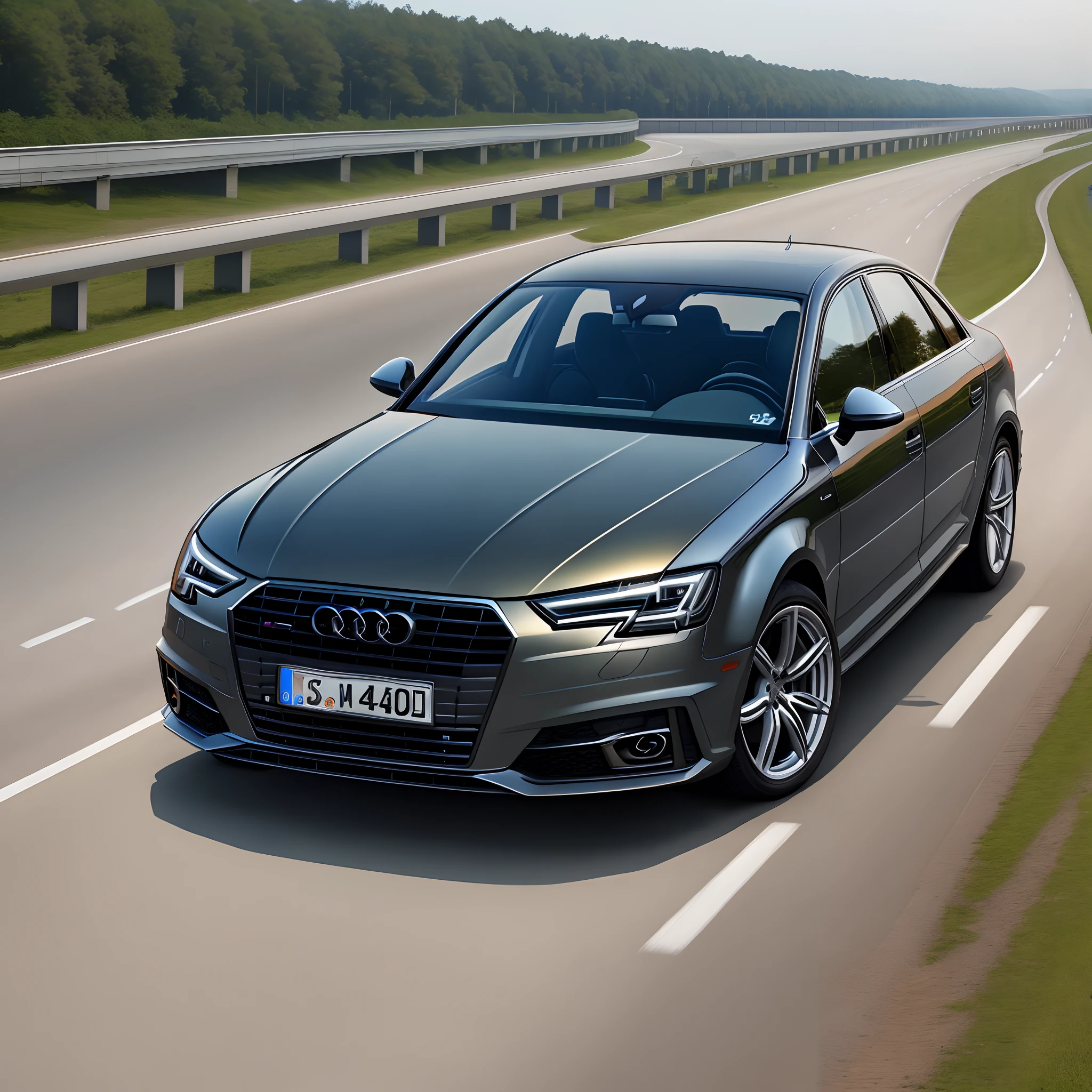 Audi a4 auf Autobahn