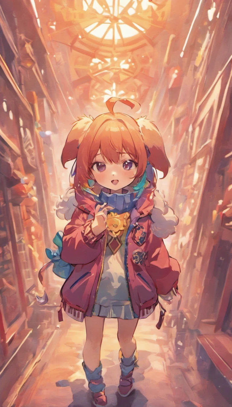 Cute puppy in clothes