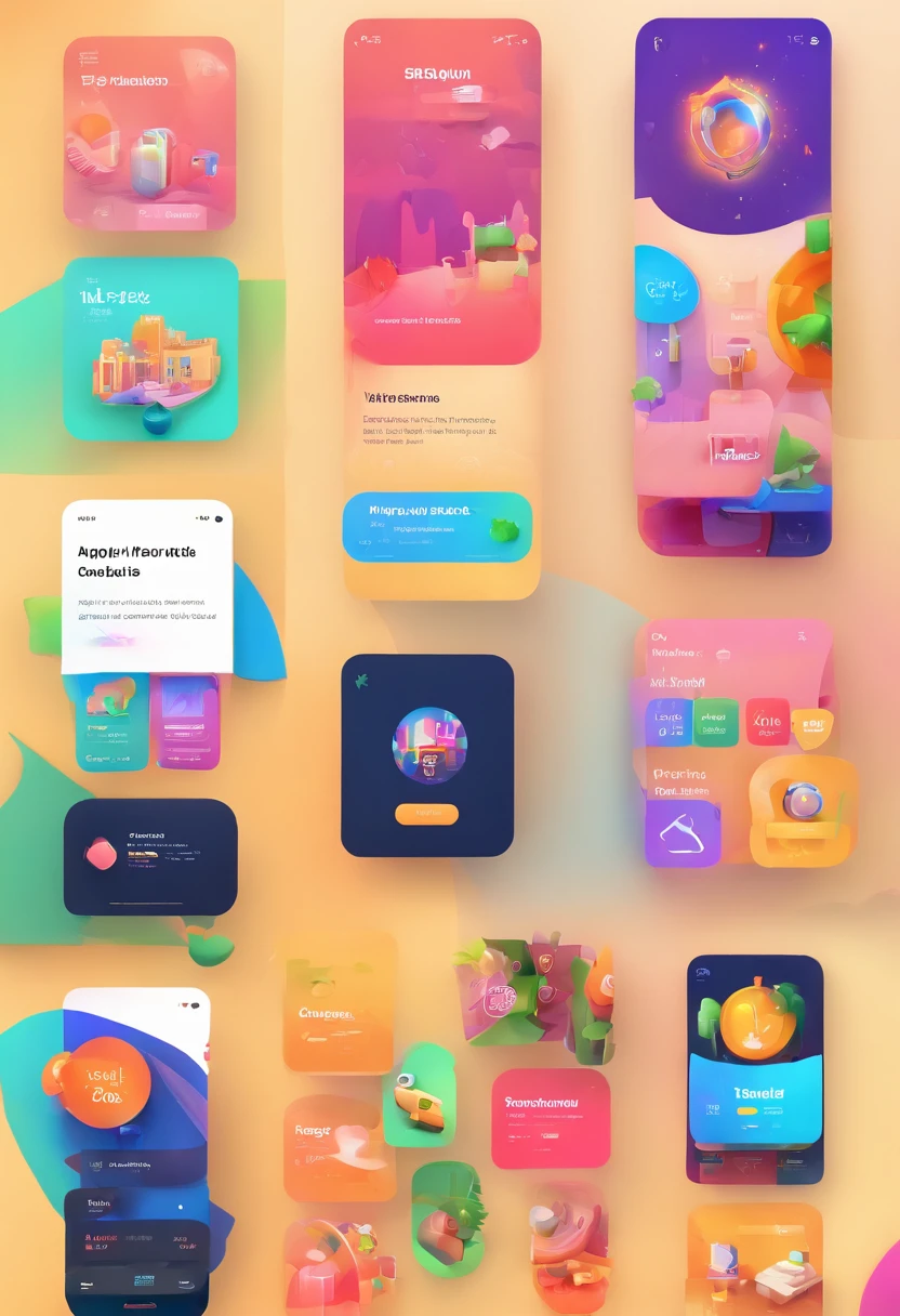 Mobile App UI Design Ideas,Happy ,Easy,Fasy,Fun Color Palette, Behance,Pinterest,Dribble