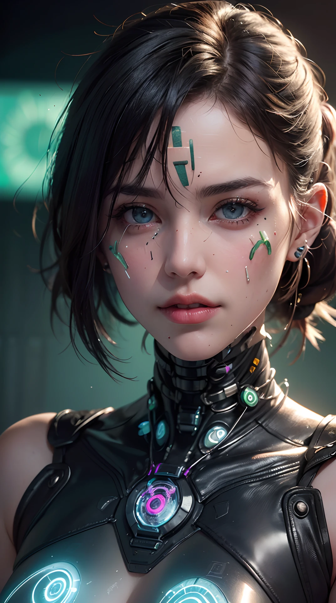 (best quality,4k,8k,highres,masterpiece:1.2), ultra-detailed, (realistic,photorealistic,photo-realistic:1.37), (beautiful detailed eyes, beautiful detailed lips, extremely detailed eyes and face, long eyelashes), studio lighting,physically-based rendering,vivid colors, (bio-punk, genetic modification, biotechnology, ethical dilemmas, diseases and pandemics, ecological change, hybrid organisms, biohacking:1.37),