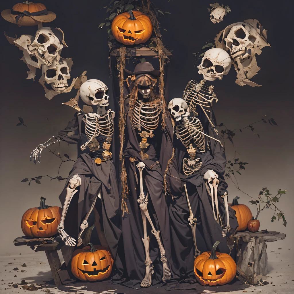 Skeleton pumpkin material model(best qualtiy,8K pumpkin skeleton,Masterpiece)When the Skeleton Pumpkin appears,Only heard, unseen,The pumpkin skeleton explodes,That whistle echoed for a long time,It's like a prelude to impending death,The image of pumpkins and pumpkins is deeply ingrained in advance,Skeleton pumpkin crushed,Become everyone's nightmare pumpkin, Wait until the pumpkin appears,Wear pumpkin skull skin,Add a pumpkin stick covered with a wire skeleton,Full of oppression,The pumpkin people also carefully disguise their kindness,Skeleton pumpkin people will be a weakness for survival because of their kindness,Hiding goodness is the way to survive in troubled times,Pumpkin zombies are not scary,Human pumpkins are terrible,The pumpkin skeleton succeeded,Both are to protect the pumpkin itself,It is also to protect yerba mate pumpkin,Pumpkin good and pumpkin evil,Two sides of the seemingly opposite,But in Negan, There are two pumpkins on the same body, Face the enemy,Pumpkin skeletons are cruel,Pumpkin people are not soft,Skeleton pumpkin faces someone who wants to protect,Southern Skull Melon is also gentle and loving。(Soldier pumpkin head)Tattooed with,Smoke billowed out,thin fog,Skeleton pumpkin
