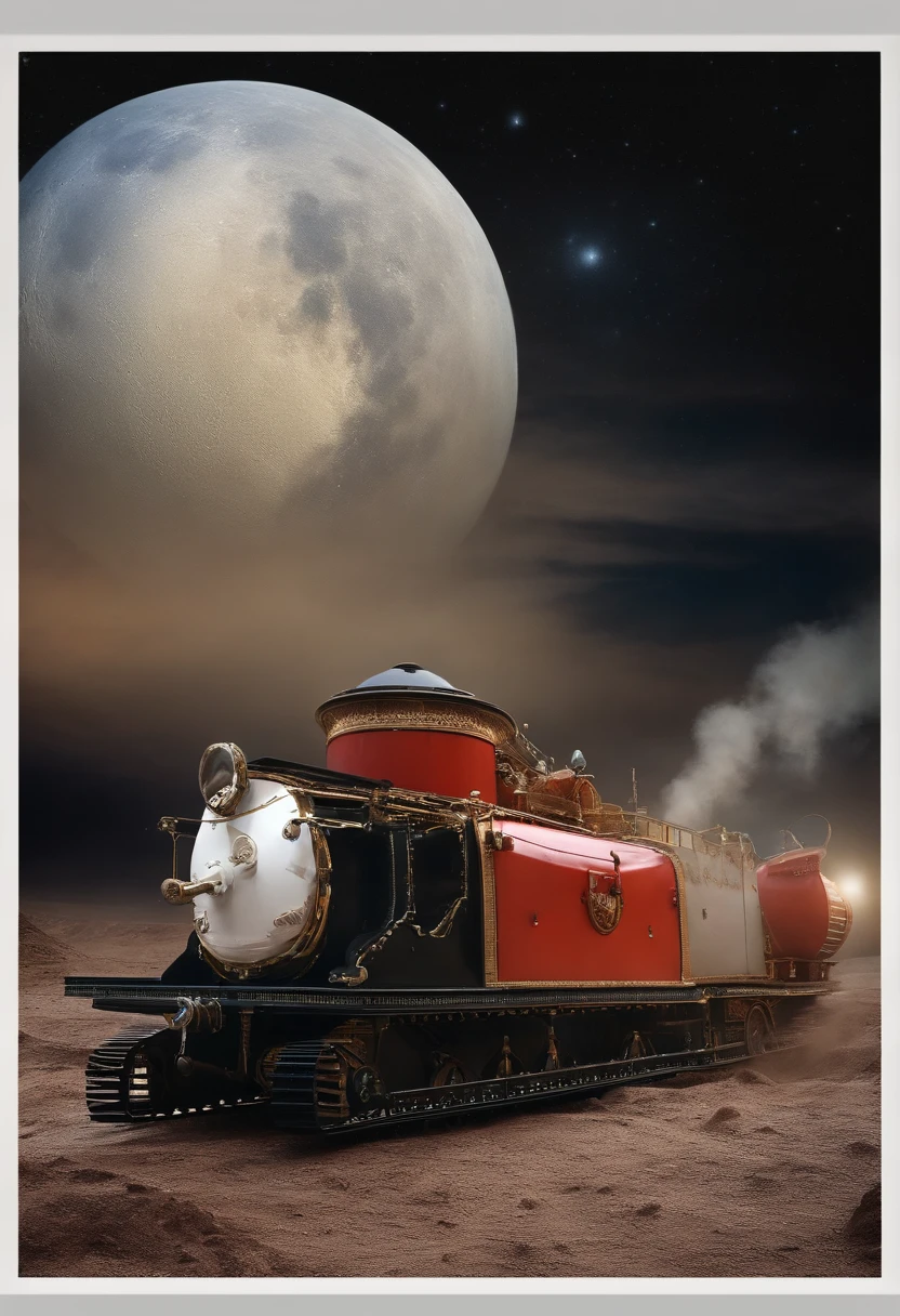Napoleon drove a steamer on the moon