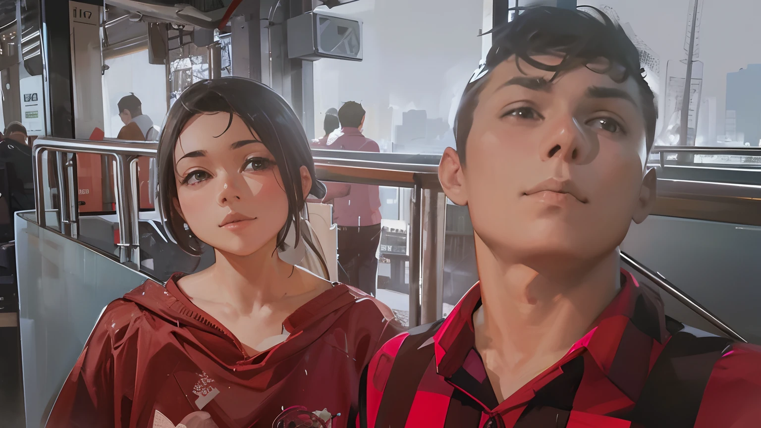 Smart boy and cute girl 8k high quality hd
