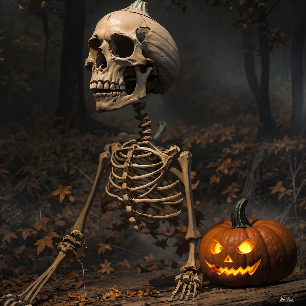 Skeleton pumpkin material model（best qualtiy，8K pumpkin skeleton,Masterpiece）When the Skeleton Pumpkin appears，Only heard, unseen，The pumpkin skeleton explodes，That whistle echoed for a long time，It's like a prelude to impending death，The image of pumpkins and pumpkins is deeply ingrained in advance，Skeleton pumpkin crushed，Become everyone's nightmare pumpkin， Wait until the pumpkin appears，Wear pumpkin skull skin，Add a pumpkin stick covered with a wire skeleton，Full of oppression，The pumpkin people also carefully disguise their kindness，Skeleton pumpkin people will be a weakness for survival because of their kindness，Hiding goodness is the way to survive in troubled times，Pumpkin zombies are not scary，Human pumpkins are terrible，The pumpkin skeleton succeeded，Both are to protect the pumpkin itself，It is also to protect yerba mate pumpkin，Pumpkin good and pumpkin evil，Two sides of the seemingly opposite，But in Negan, There are two pumpkins on the same body， Face the enemy，Pumpkin skeletons are cruel，Pumpkin people are not soft，Skeleton pumpkin faces someone who wants to protect，Southern Skull Melon is also gentle and loving。（Soldier pumpkin head）Tattooed with，Smoke billowed out，thin fog，Skeleton pumpkin