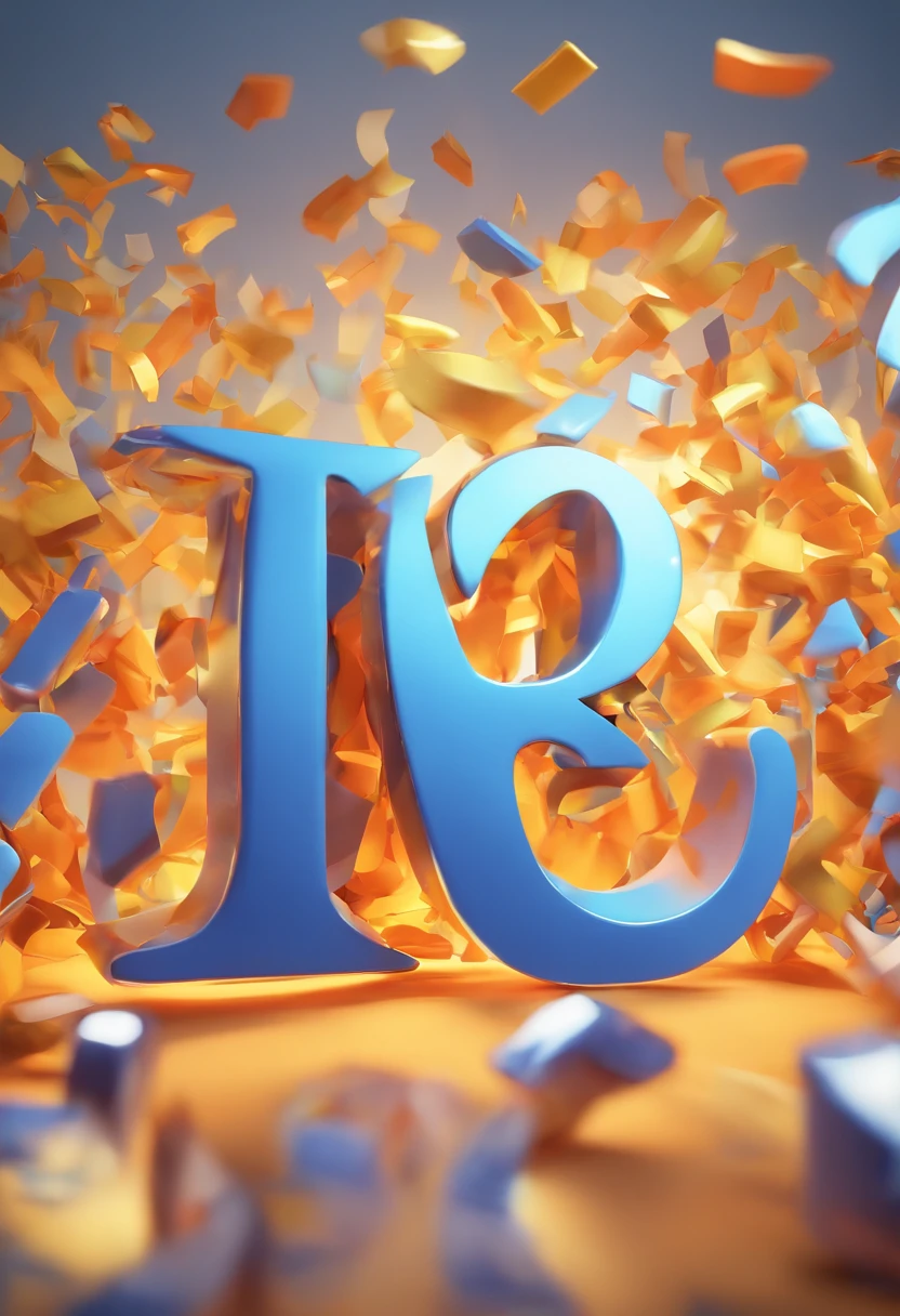 THE LETTER BREEZE,Three-dimensional words,hd render,