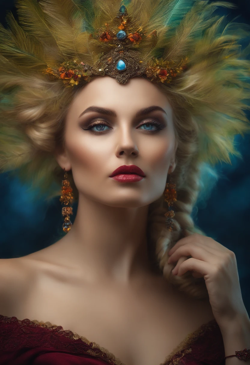 weiblich, hexe, portrait