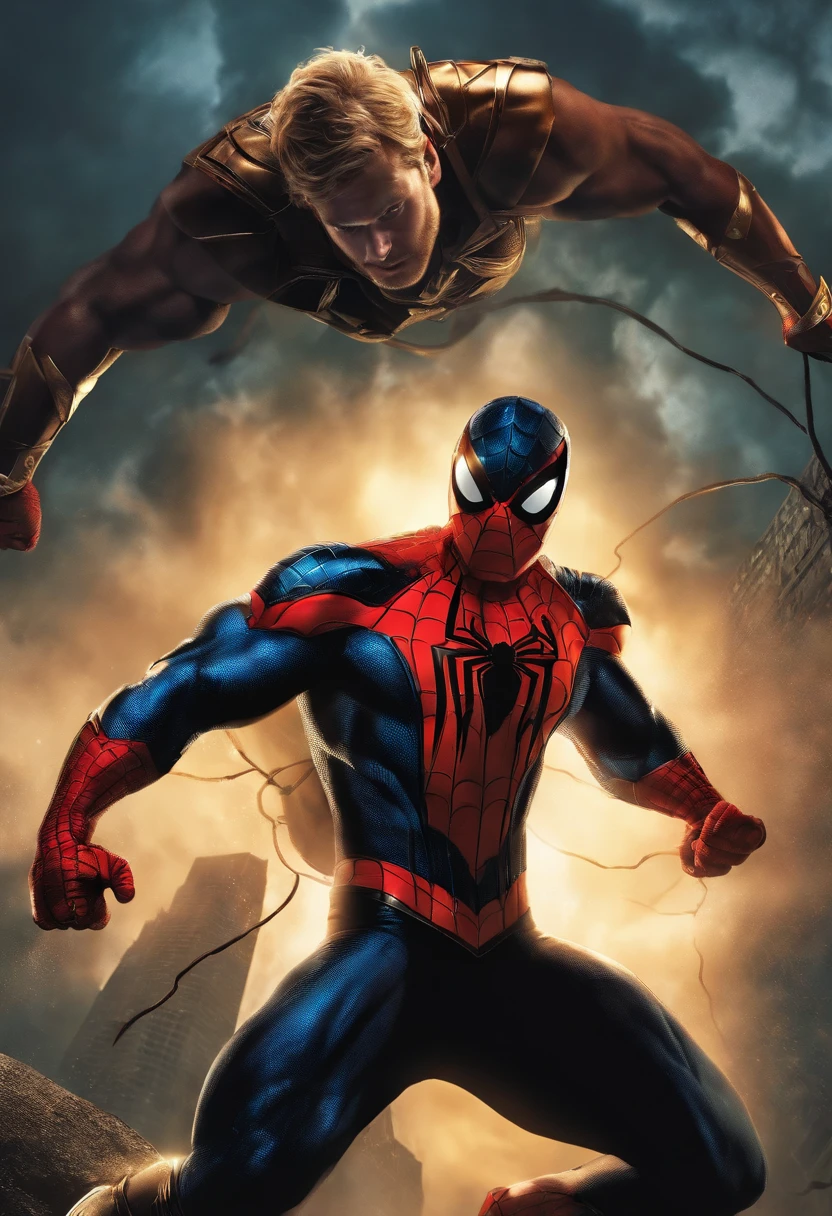 Spider man looking like thor