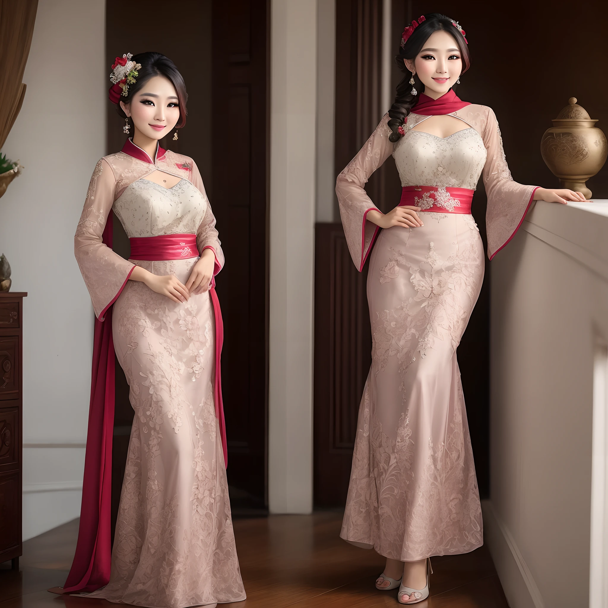 Malay, kebaya,