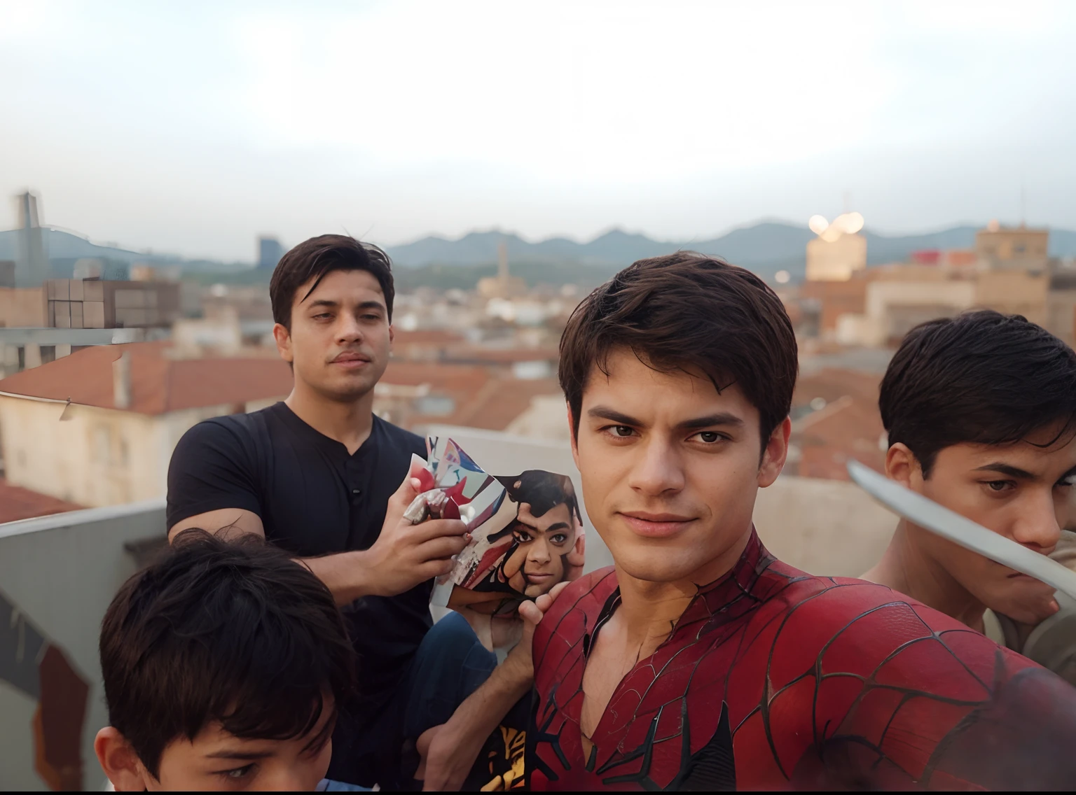 Change background spiderman