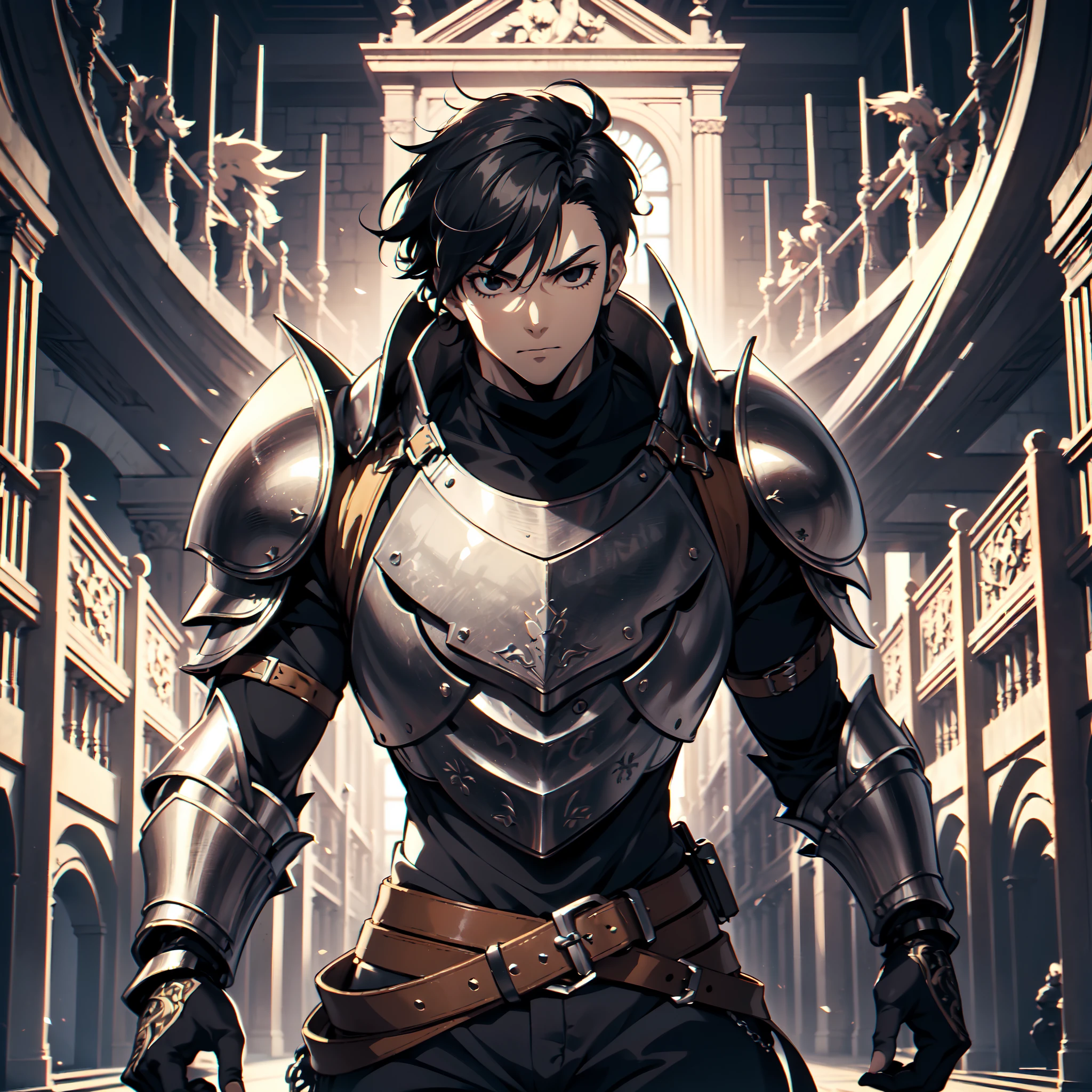 128K Ultra High Definition,
128K Ultra High Quality,
128K Ultra High Resolution,
Best Definition,
Best Quality,
Best Resolution,
Perfectly Detailed,
Perfectly Designed,
Extremely Detailed,
Extremely Designed,
Hyper Detailed,
Hyper Definition,
Hyper Quality,
Hyper Resolution,
Masterpiece,
(((Anime))),
Body Shot,
(((Boy))),
Handsome,
Muscular Body,
(((Black Short Hair))),
(((Black Eyes))),
(((Hyper Detailed & Perfectly Designed With Ultra High Quality Berserker Armor))),
(((Inside Of Medieval Royal Palace Background Scenery))),