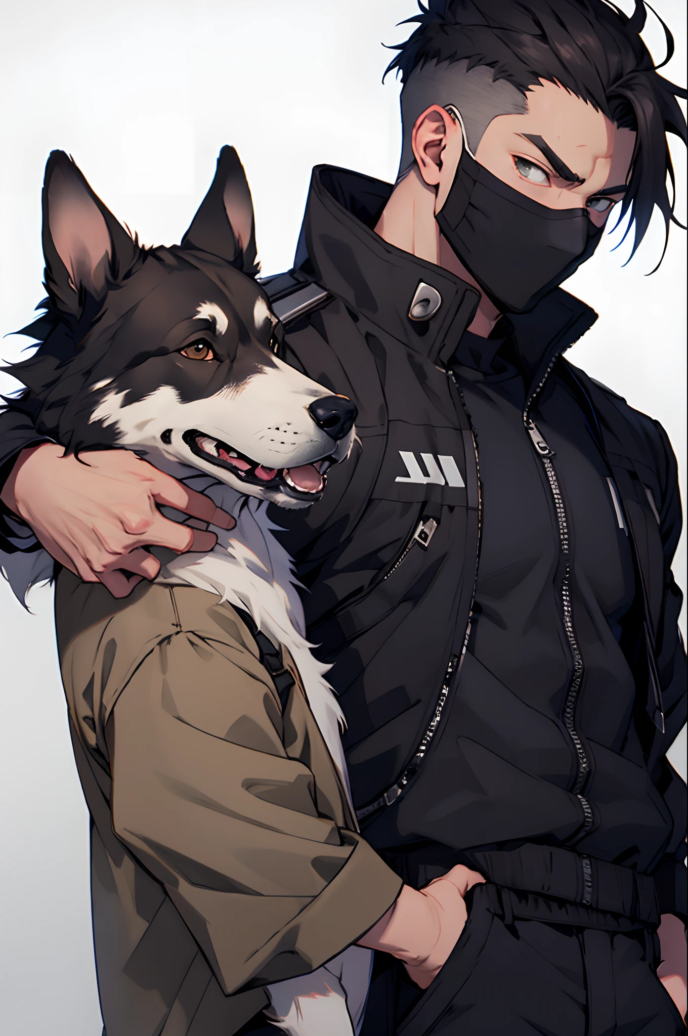 Kakashi with a Brindle Dutch Shepherd