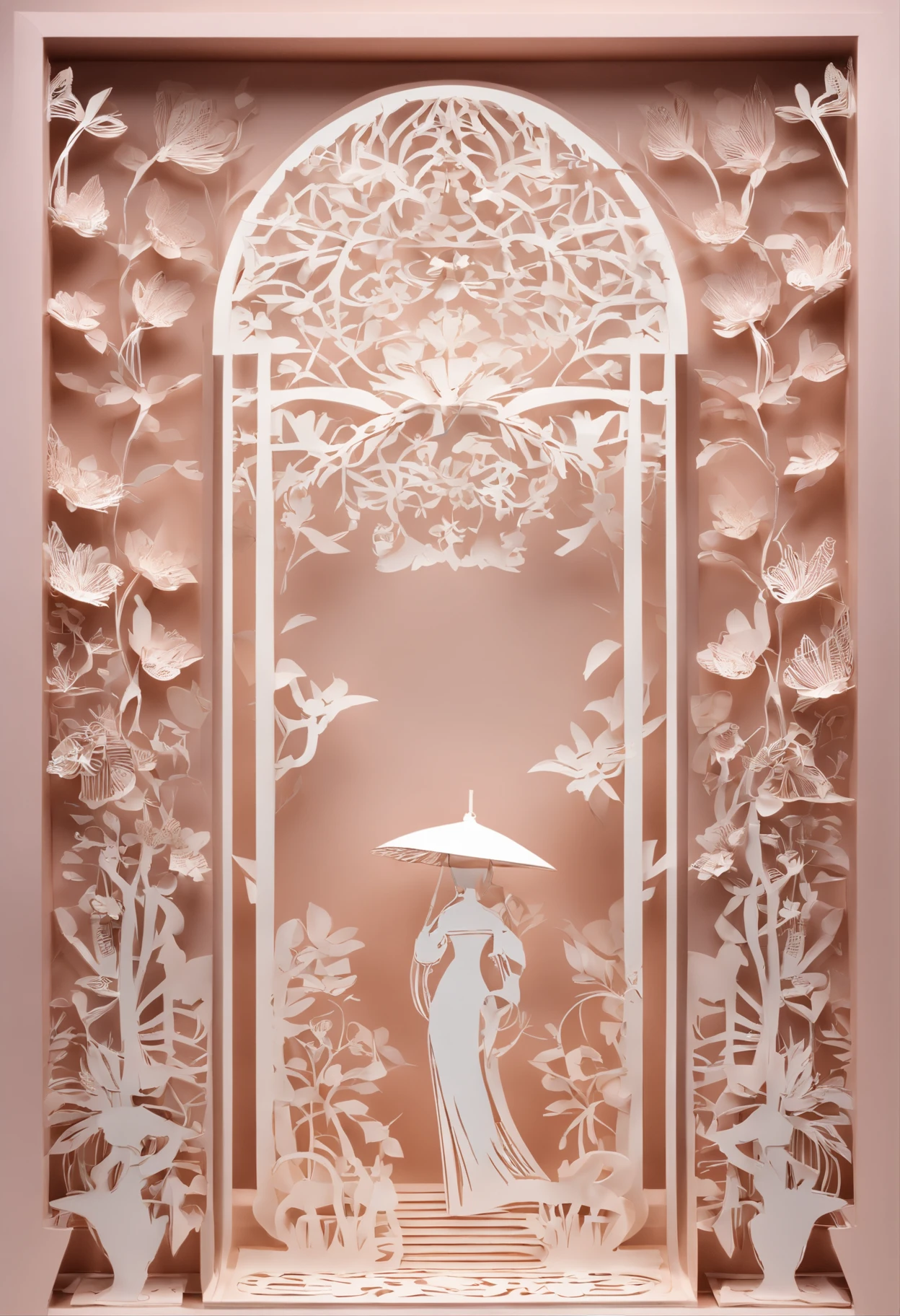 best qualtiy,illustratio,orchid,2 women,1 man,clothing rack,carryng bag,Hats,