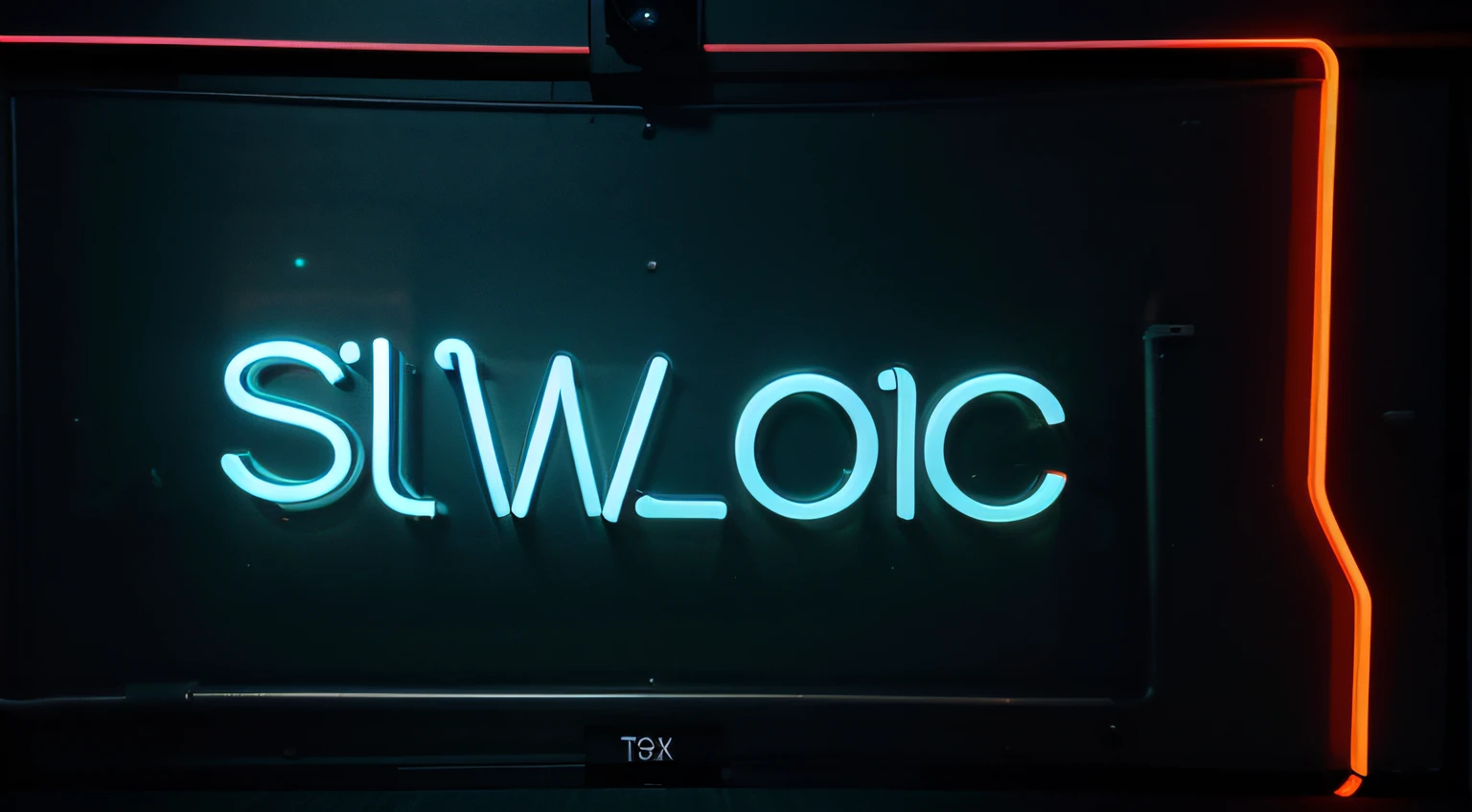 alphabet neon light board
