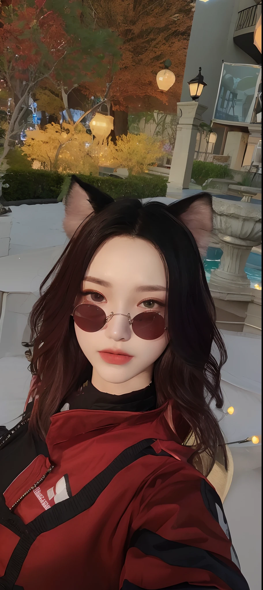 ((Top Quality, 8k, Masterpiece: 1.3)), Beauty, Hide Face, 1 Girl, Beautiful: 1.3, Slender Abs: 1.1, Camisole, Cleavage, Black Hair Long, (While Sitting on the Bed), Ultra Detailed Face, Highly Detailed Lips, Detailed Eyes, Double Eyelids