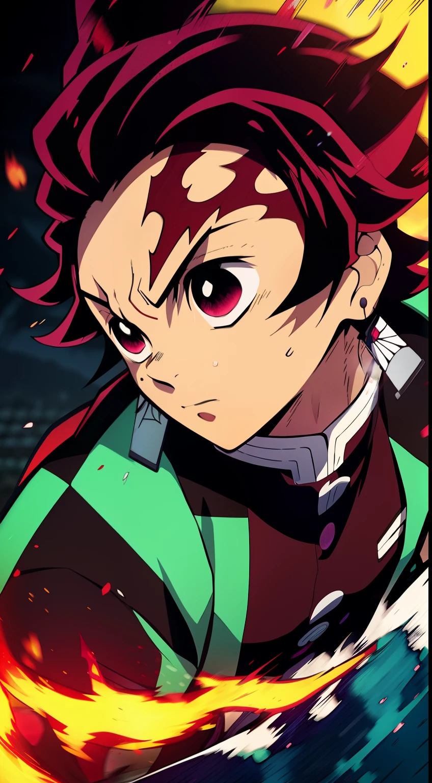 Anime character with a sword on the background of fire and water, mist, Paper Earrings, Cute guy in Demon Slayer art, Demon Slayer Art Style, demon slayer rui fanart, badass anime 8 k, Demon Slayer, Anime Key Art, 4 k manga wallpapers, kimetsu no yaiba, anime wallaper, Ultra Transparent, Ultra Detailed, very extremely beautiful, anime epic artwork, Anime Art Wallpapers 8K, Local Art