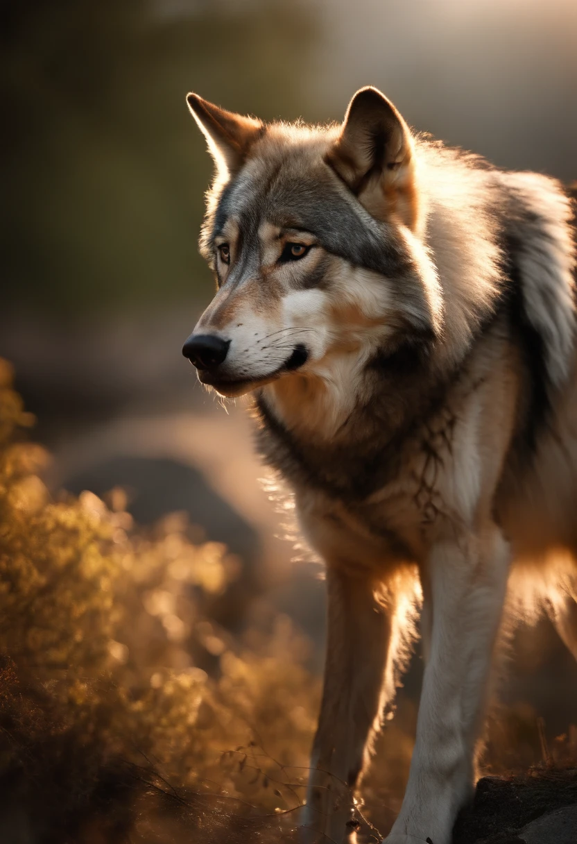A huge wild gray wolf guards a beautiful girl
(Masterpiece: 1.5) (Photorealistic: 1.1) (bokeh) (Best Quality) (detail skin texture, pores, hairsh: 1.1) (Intricate) (8K) (HDR) (wallpapers) (Cinematic lighting) (sharp-focus )