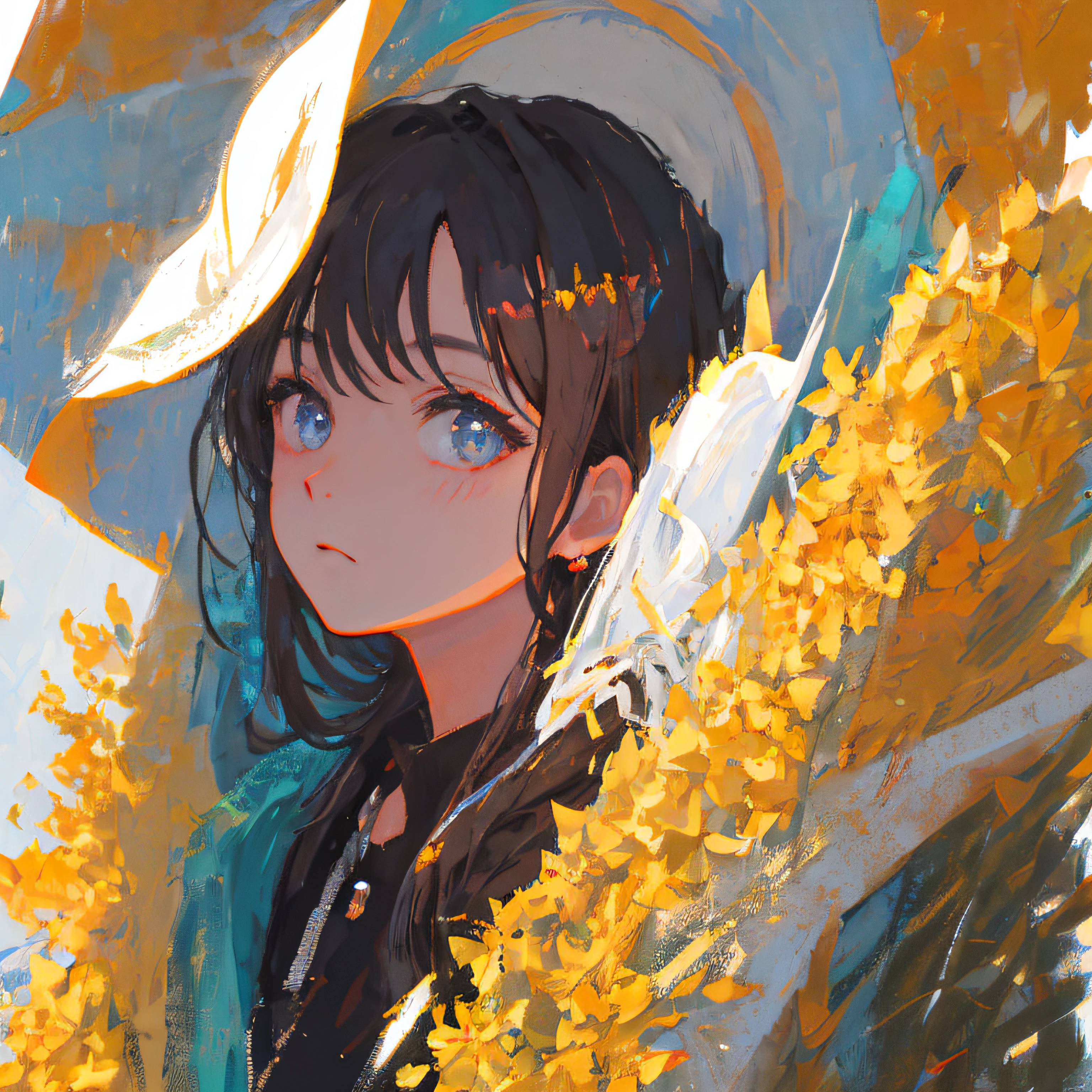 Masterpiece, best quality, super detailed, illustration, close-up, direct view, face focus, 1girl, look at the viewer