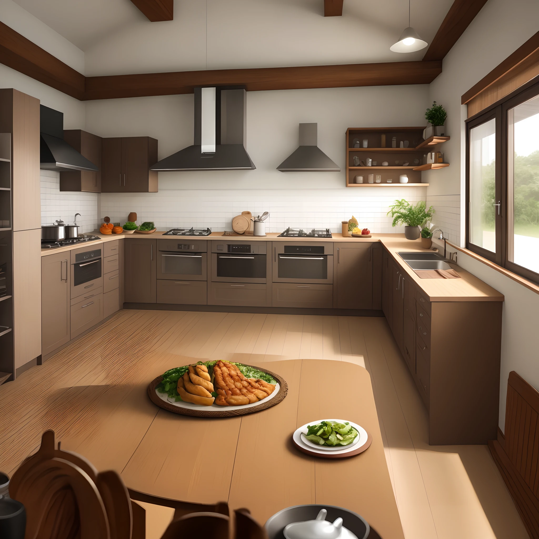 Casa interna cozinha