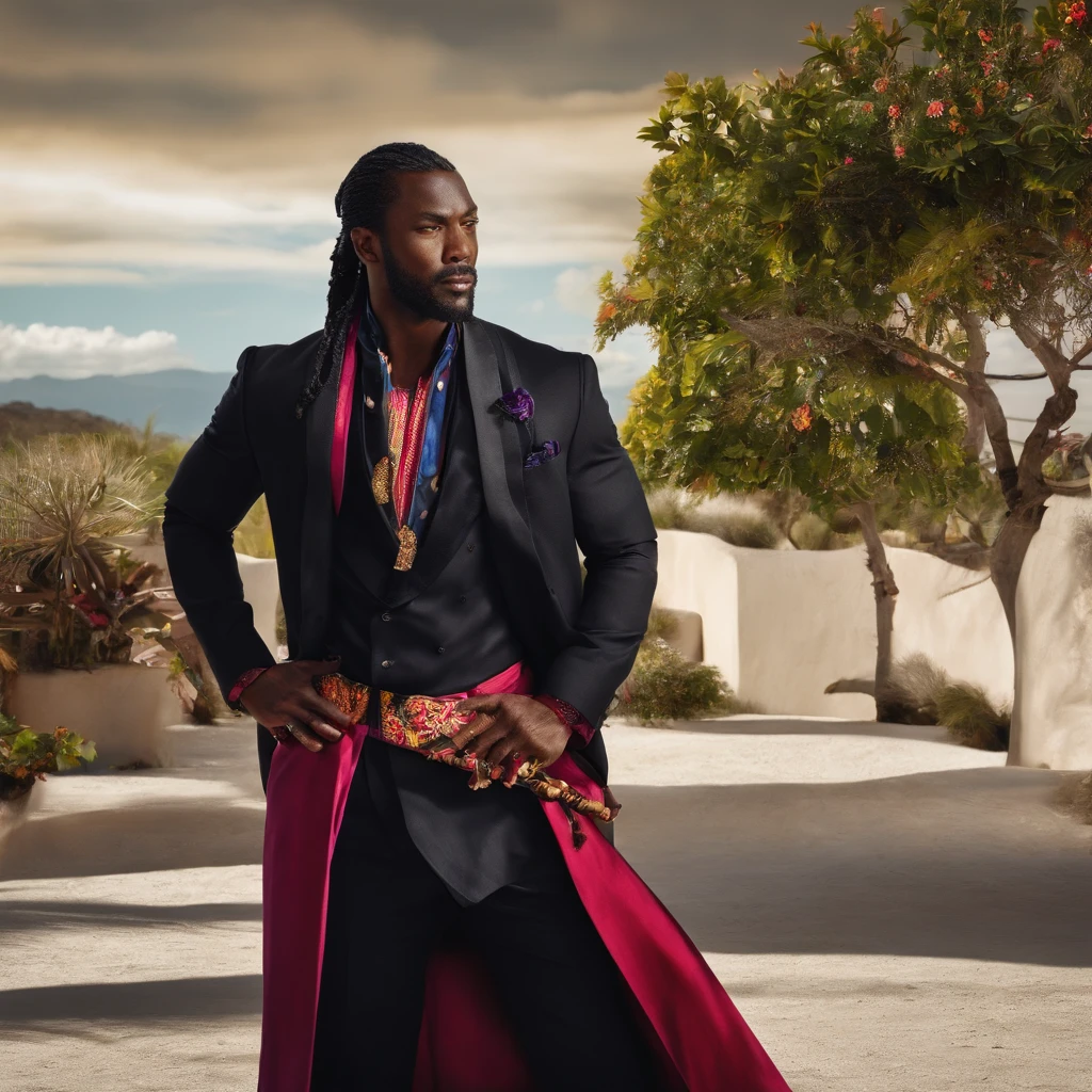 Black Samurai in Business Attire