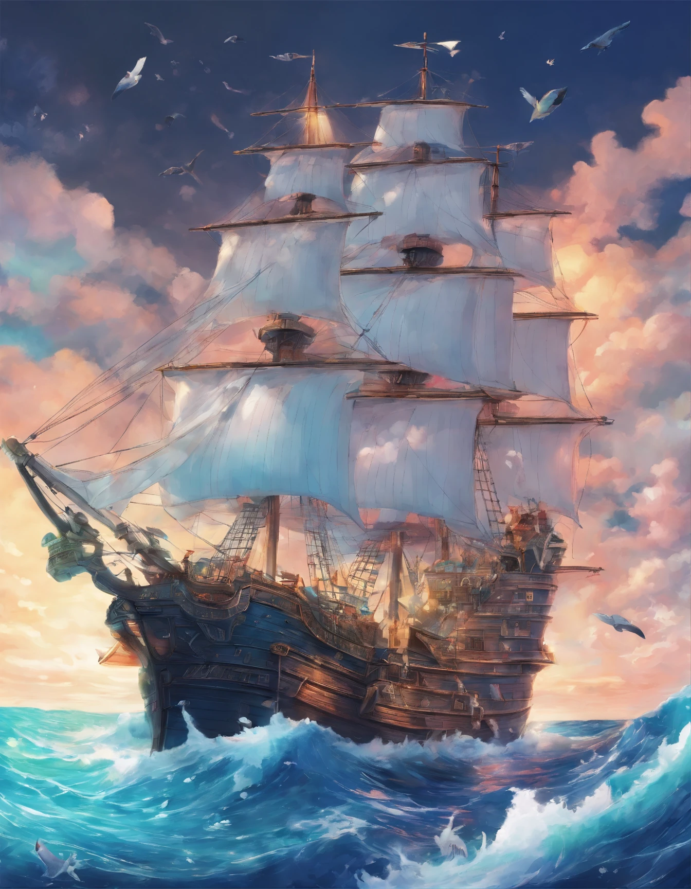miku hatsune、Pirate Ship、captain、High School Fleet