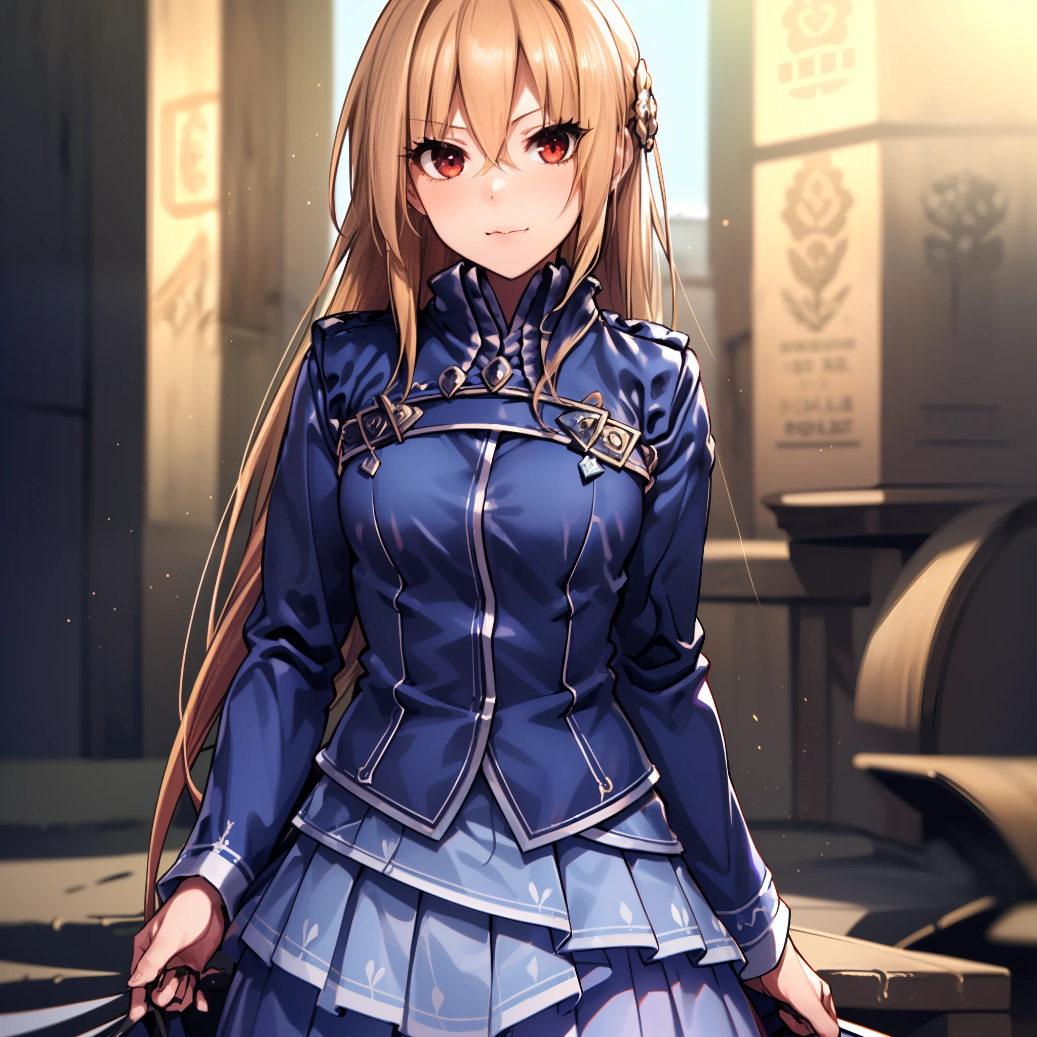 (masutepiece, Best Quality:1.2), Extremely detailed, detailed hairs, Soft skin,
1girl in, Solo, Upper body,
Blonde hair, Long hair, High Ponytail, Long ponytail,
Red Eyes, long eyelashes, thick eyelashes, Looking at Viewer,
Red dress, backless dress, ornate dress, Puffy skirt, Long skirt, Puffy sleeves, juliet sleeves, Long sleeves,
,
Black background,