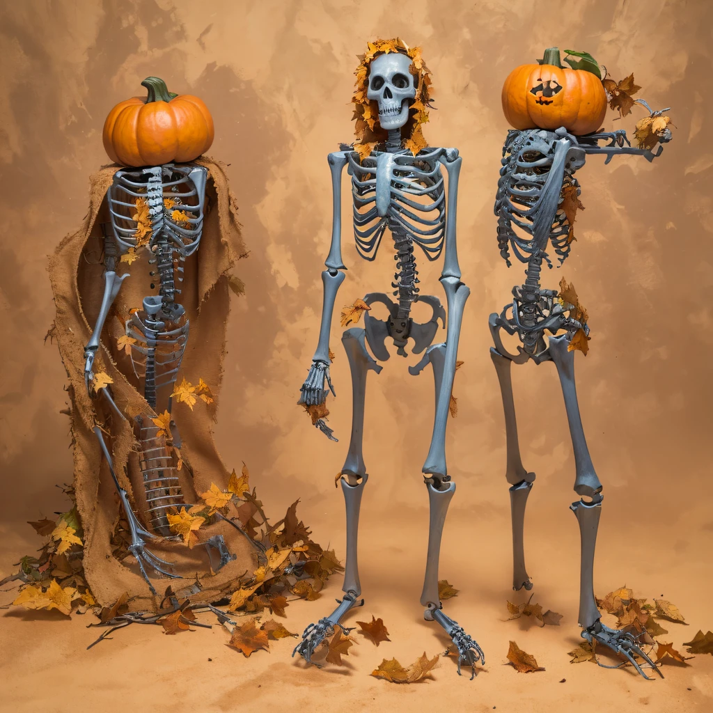 Cobalt blue tones，Skeleton sandalwood material（best qualtiy，8K pumpkin skeleton,Masterpiece）When the skeleton pumpkin appears，Only heard, unseen，The pumpkin skeleton explodes，That whistle echoed for a long time，It's like a prelude to impending death，The image of pumpkins and pumpkins is ingrained in the antecedent，Fruit body，Skeleton pumpkin crushed，Become everyone's nightmare pumpkin， Wait until the pumpkin appears，Wear pumpkin skull sandalwood bark，Add a pumpkin stick covered with a wire skeleton，Full of oppression，The pumpkin people also carefully disguise their kindness，Skeleton pumpkin people will be a weakness for survival because of their kindness，Hiding goodness is the way to survive in troubled times，Sandalwood pumpkin zombies are not scary，Human pumpkins are terrible，The pumpkin skeleton succeeded，Both are to protect the pumpkin itself，It is also to protect yerba mate pumpkin，Pumpkin good and pumpkin evil，Two sides of the seemingly opposite，But in Negan, There are two watermelons on the same body， Face the enemy，The pumpkin skeleton is cruel，Pumpkin people are not soft，Skeleton pumpkin faces someone who wants to protect，Southern skeleton melon is also gentle and loving。（Soldier pumpkin head）Tattooed with，Smoke billowed out，thin fog，Sandalwood skeleton pumpkin（Abstract pumpkin splash：1.2）， Lightning background，Sandalwood ruins（realisticlying：1.4），Black color hair，Flour fluttering，Telephoto lens high， A high resolution， the detail， RAW photogr， Sharp Re， Nikon D850 Film Stock Photo by Jefferies Lee 4 Kodak Portra 400 Camera F1.6 shots, Rich colors, ultra-realistic vivid textures, Dramatic lighting，8K quality,，Backstreets， Dark clouds lightning background（realisticlying：1.4）