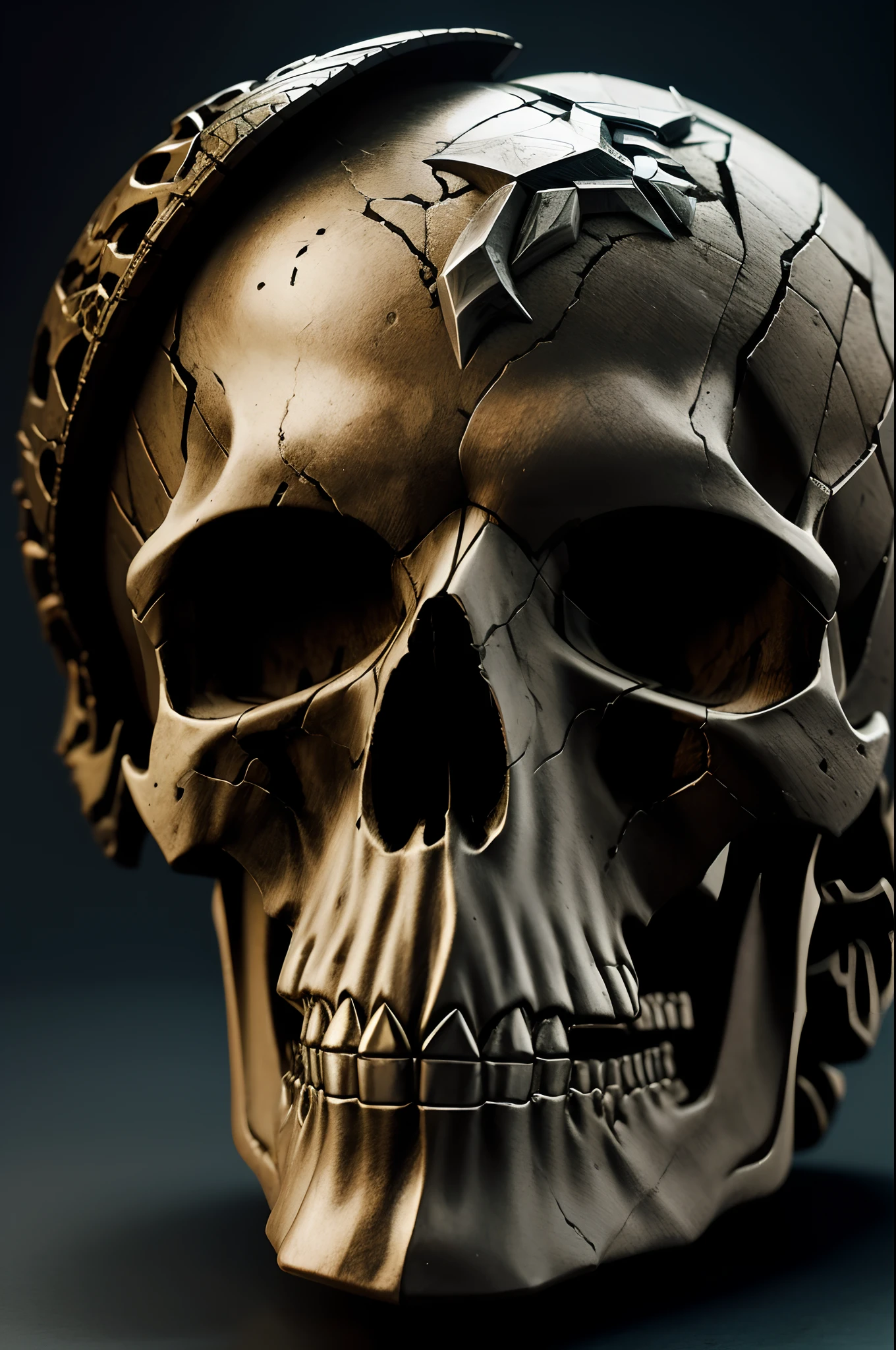 Close-up of the skull, fantasy skull