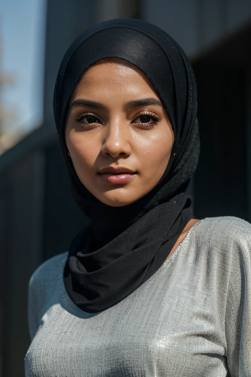 muslim woman, elegant, luxury, clean, smooth, elegant, beautiful, highly detailed, sharp focus, studio photography, xf iq 4, 1 5 0 mp, 5 0 mm, iso 2 0 0, 1 / 1 6 0 sec, Adobe Lightroom, rule of thirds, symmetrical balance, depth overlay, polarizing filter, depth sensation, enhanced AI