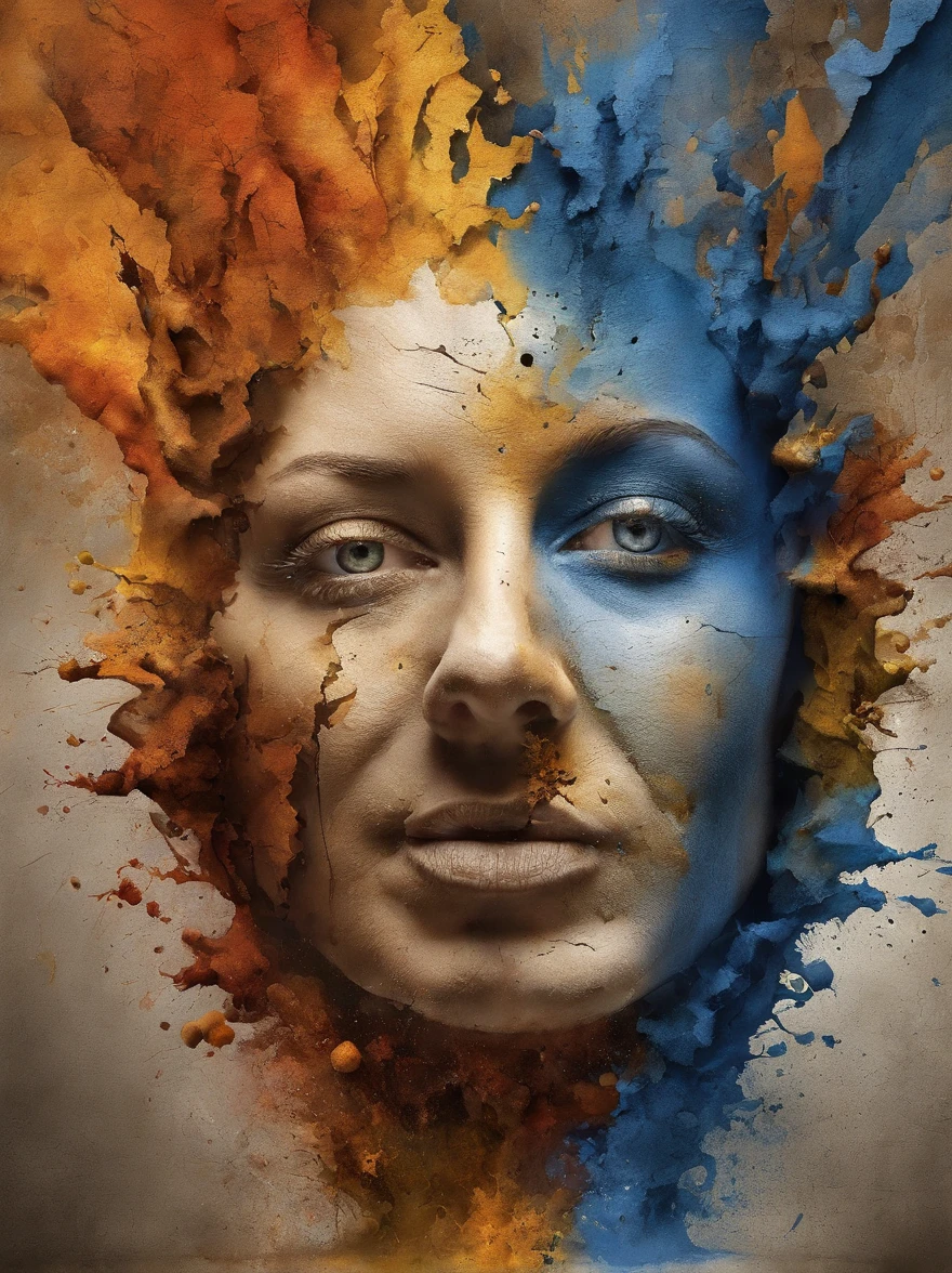 a portrait of women in summertime, expressive faces