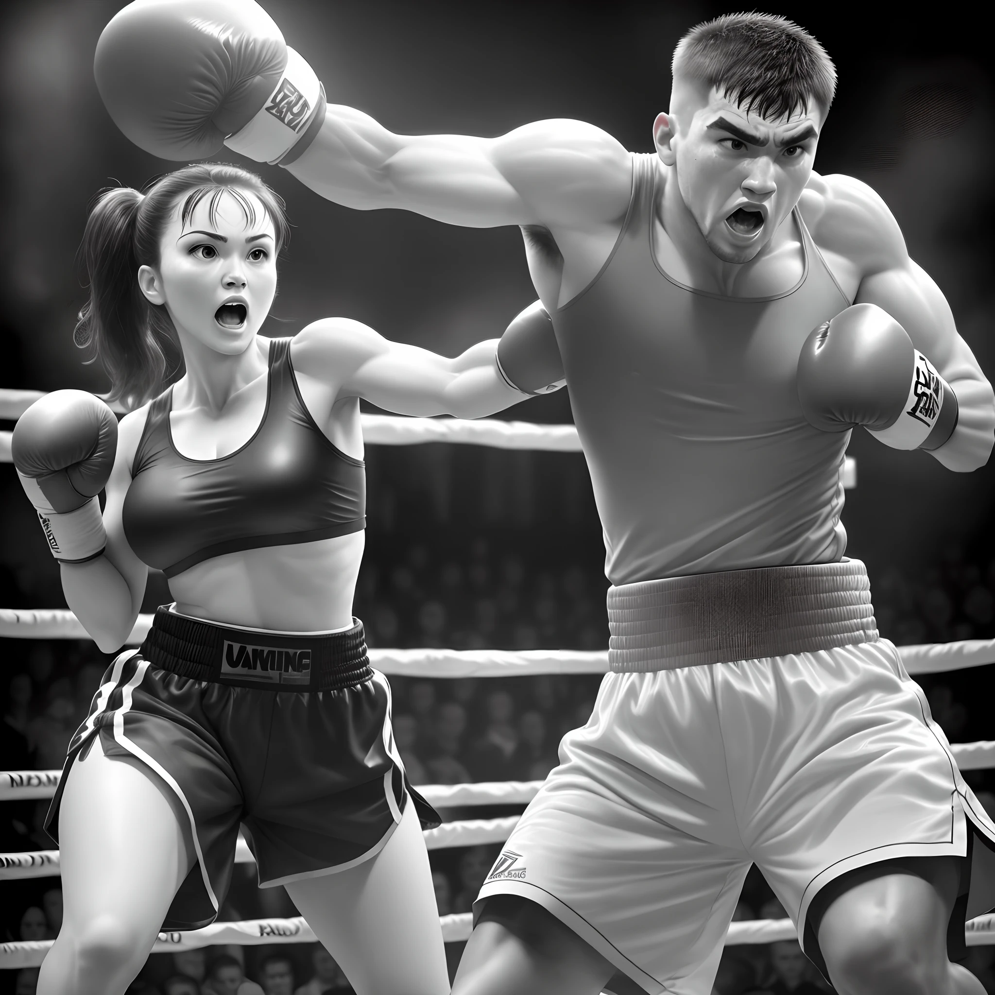 Boxing Man vs Woman