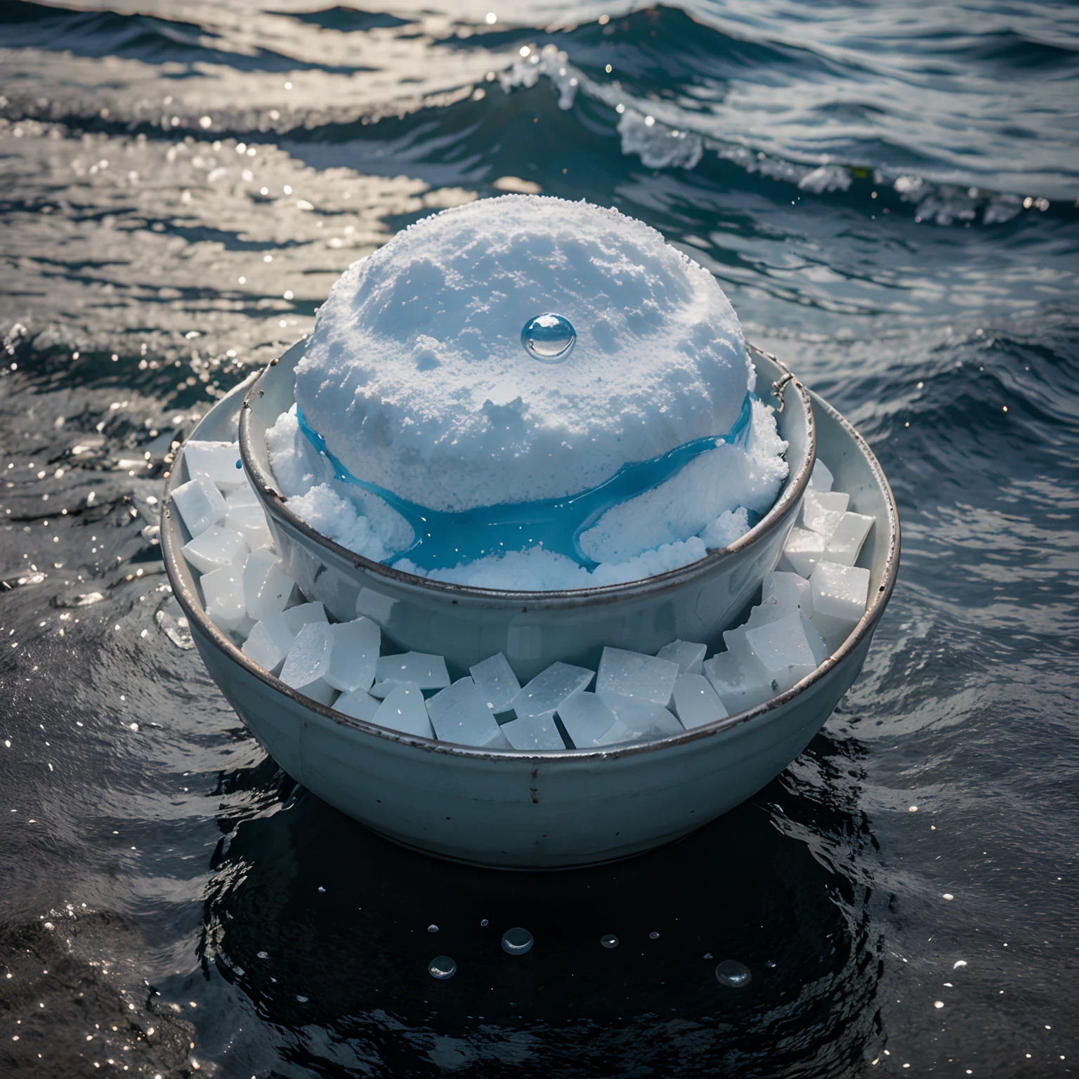 Sodium alginate monster in the sea