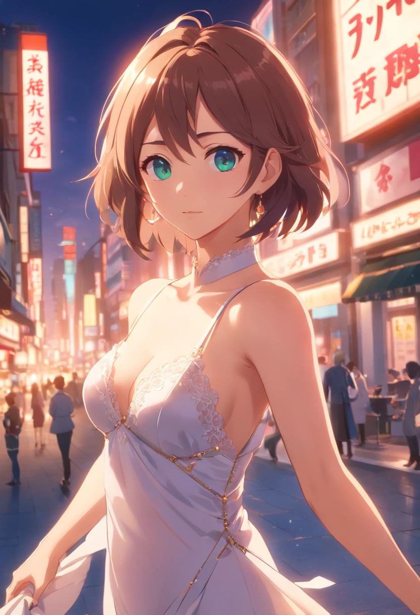 (Unbeatable masterpiece, Side light, Fine and detailed beautiful eyes: 1.2), Ultra-realistic 8K CG, Perfect artwork, Upper body, Shiny hair, Glowing eyes, Shiny skin, Realistic, 3D face, underbust, Huge breasts, perfect women figure, Mature female, A MILF, Narrow waist, Looking at the audience, Lace, Lace trim, Seductive pose, Sexy, Seductive, prestige, Gorgeous, luxury goods, jewelry, Gemstones, gold, Silver, diamonds, glitters, Sapphire, Ruby, Emerald, the pearl, amber, obsidian,