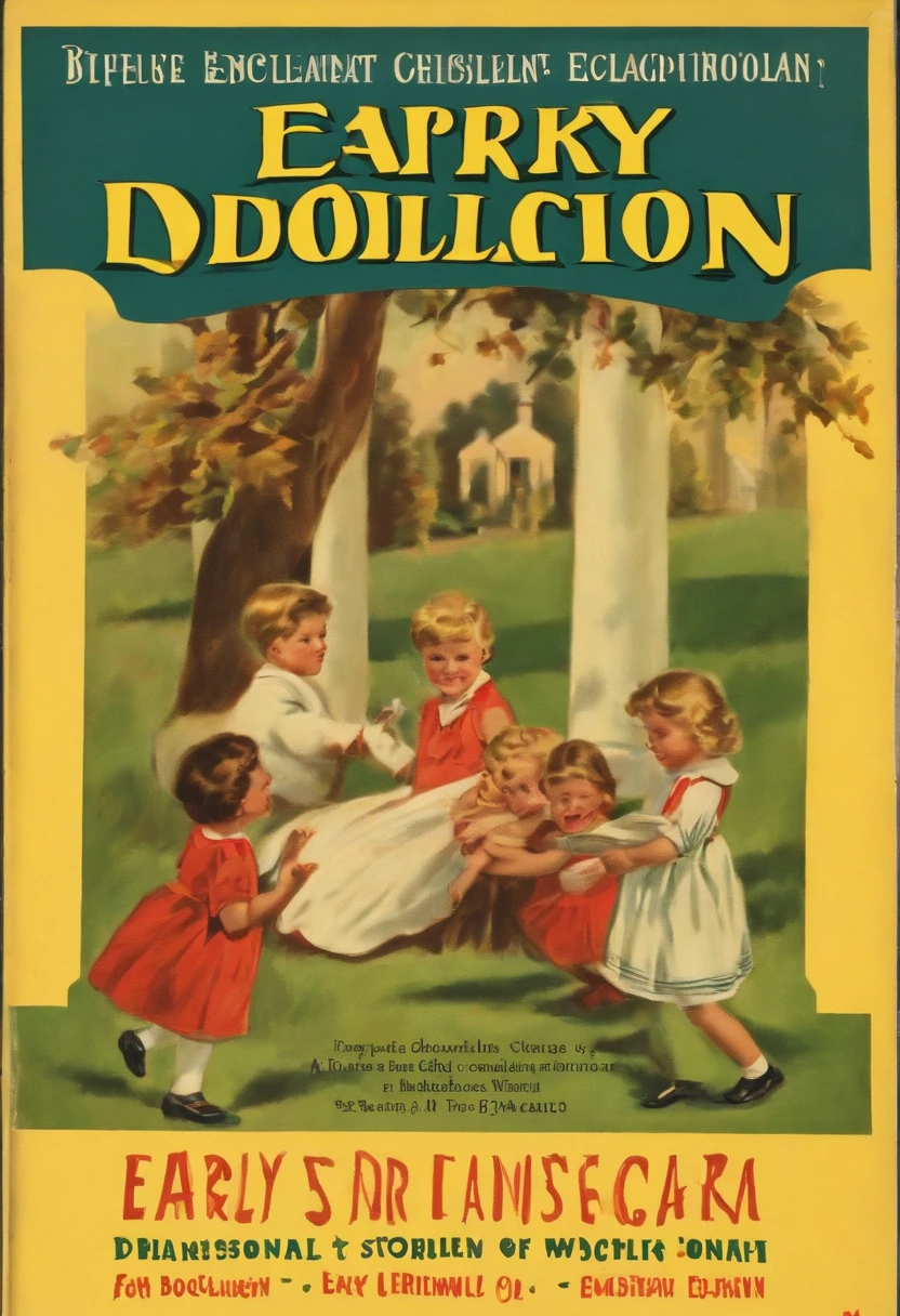 Pamphlet announcing that enrollment for early childhood education is now open,