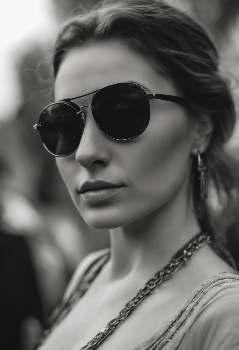 Perfect centralization, Rato branco e preto bonito, Use uma jaqueta da equipe de estudantes, wearing black sunglasses, Usando fones de ouvido, alegria, Standing position, beleza abstrata, Centrado, looking at the camera, Facing the camera, nearing perfection, Dynamic, altamente detalhado, liso, foco nítido, 8k, high-definition resolution, illustration, arte de Carne Griffiths e Wadim Kashin, fundo branco