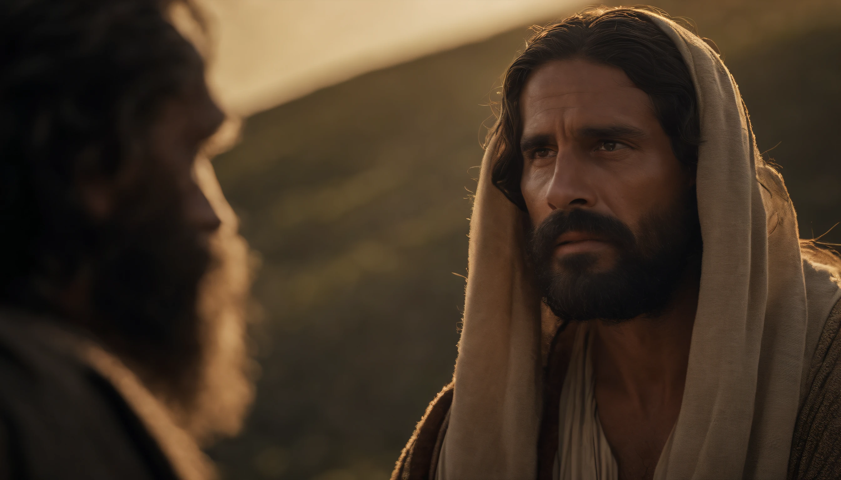 Paulo, apostolo de Jesus cristo. barba branca, cabelos brancos, sinais de velhice no rosto. Biblical Character of the New Testament of the Bible