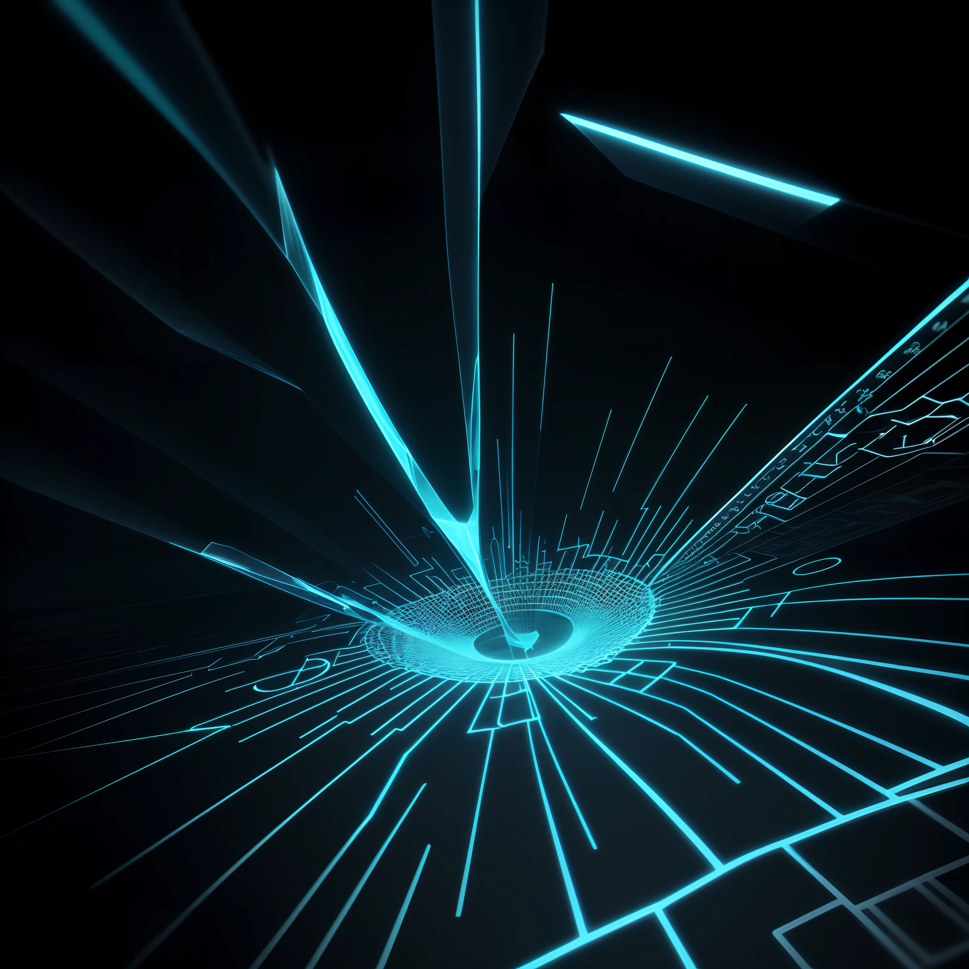 Engaging 3D visualization featuring stunning graphs、glinting