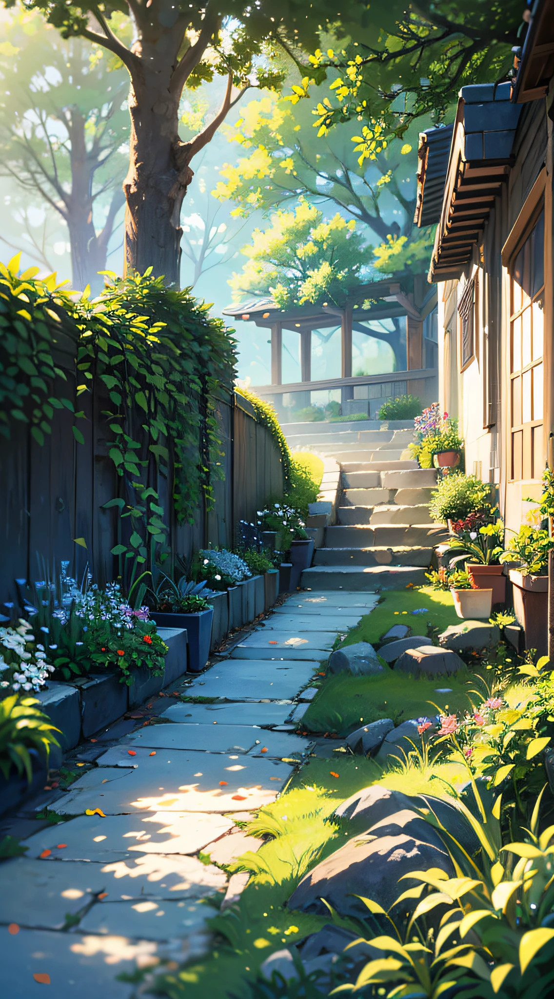 Masterpiece, best quality, (very detailed CG unity 8k wallpaper) (best quality), (best illustration), (best shadows) Nature', blue sea,delicate leaves petals of various colors falling in the air light Tracking, super detailed --v6