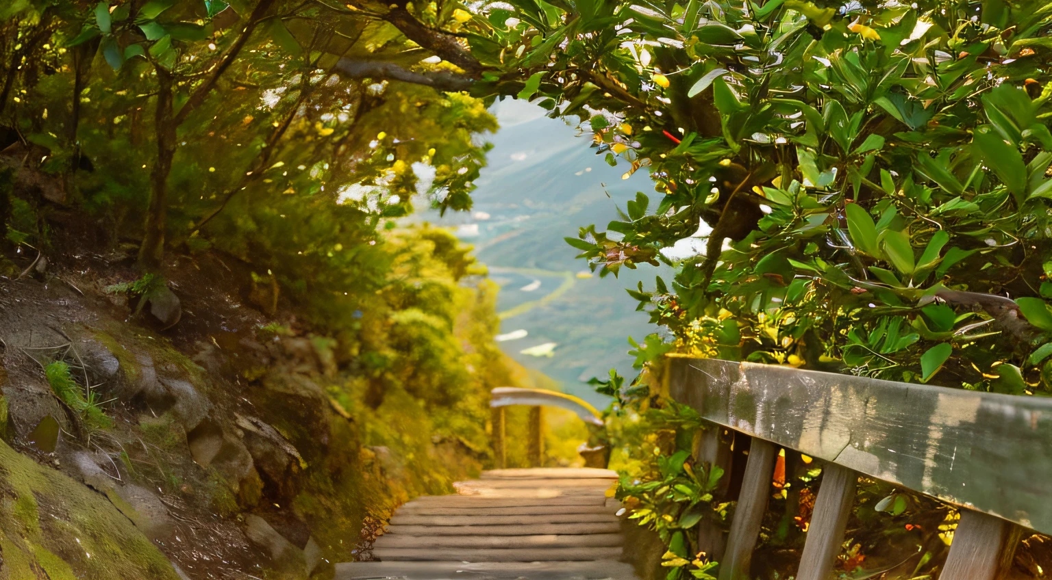 The tree々There is a wooden staircase that goes up to the hill where, steps leading down, Beautiful fece, stairway to heaven, course, Small steps down, time to climb the mountain path, 400 steps, blossoming path to heaven, Steps, Eye - Level View, stairway, road to the sea, Hiking trails, a beautiful pathway in a forest