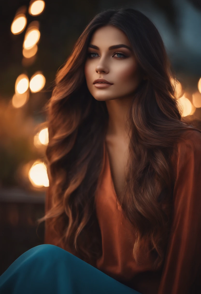 masterpiece, best quality, 1girl, gradient hair,