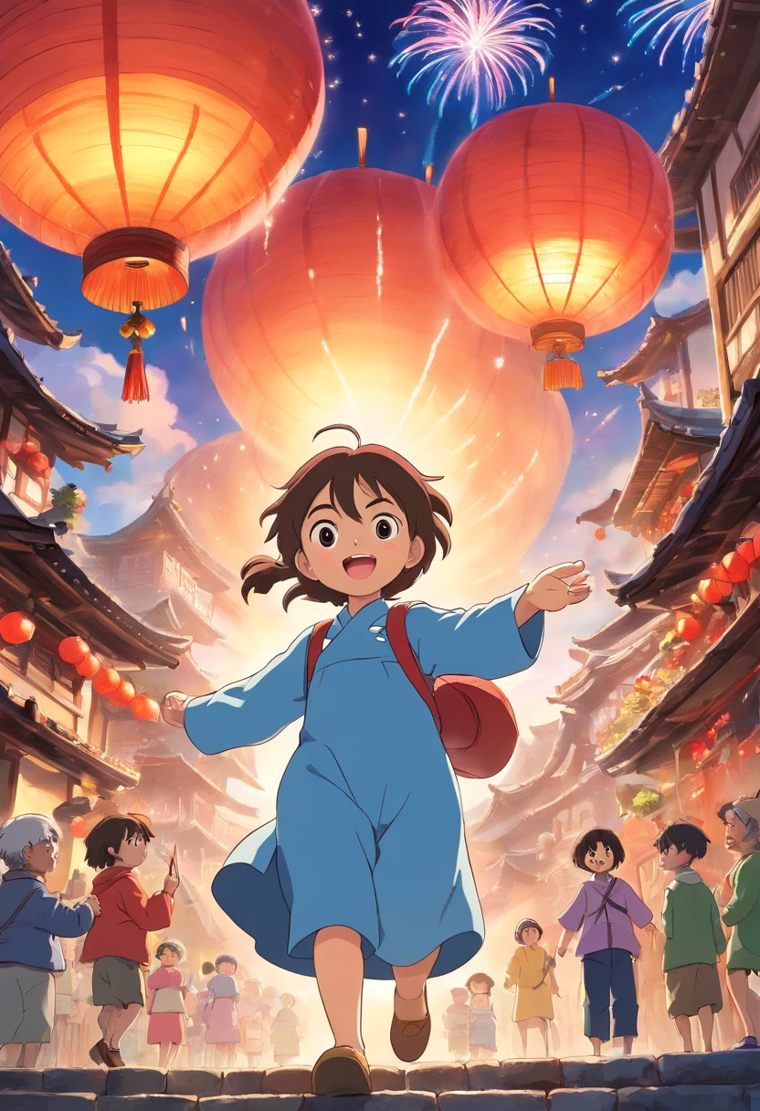 This is the third of March of the Zhuang people，It is also Aaron's favorite festival。This day every year，The village was filled with laughter，People are busy celebrating this special day。
（Aaron is thrilled to appear in the picture，I want to participate in the fireworks battle）