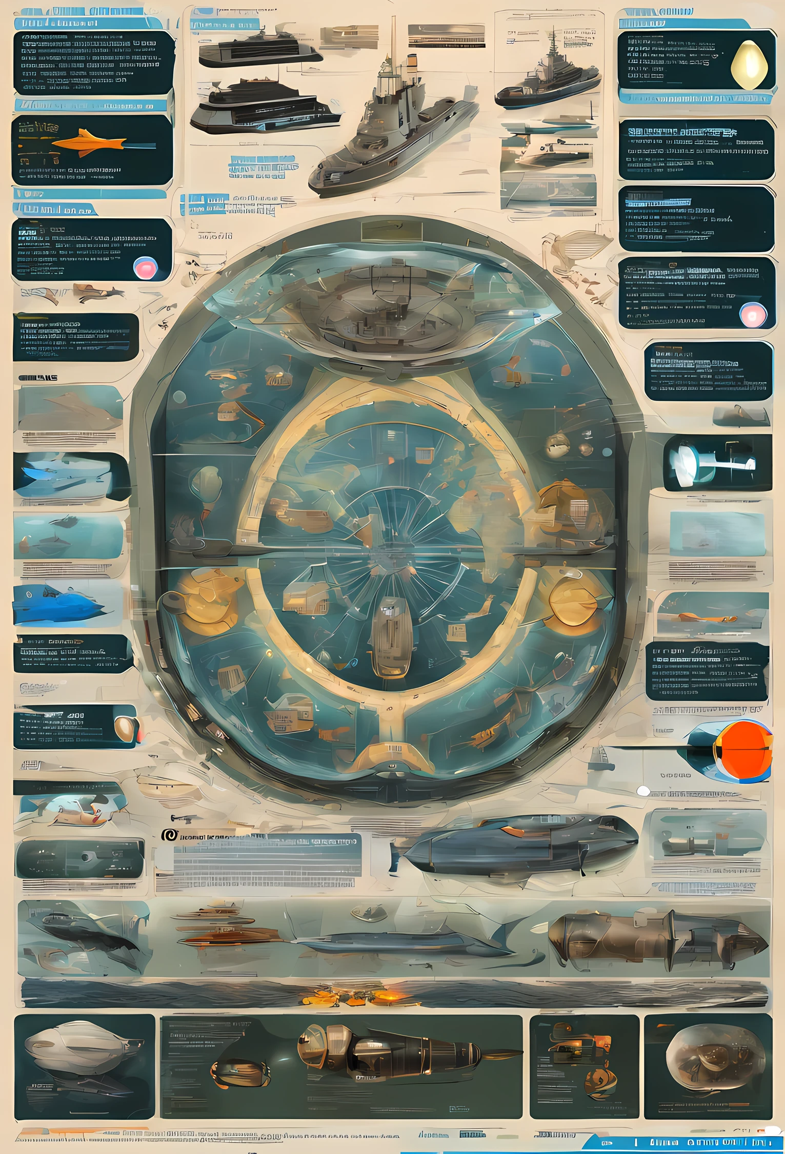 abyssal,mirai,Endless exploration,Deep-sea probes,Deep-sea submarines,sense of science and technology,high - tech,hyper realisitc,Smart submarines,Bionic fish,ships,future-tech,mechanized,Very complex internal structure