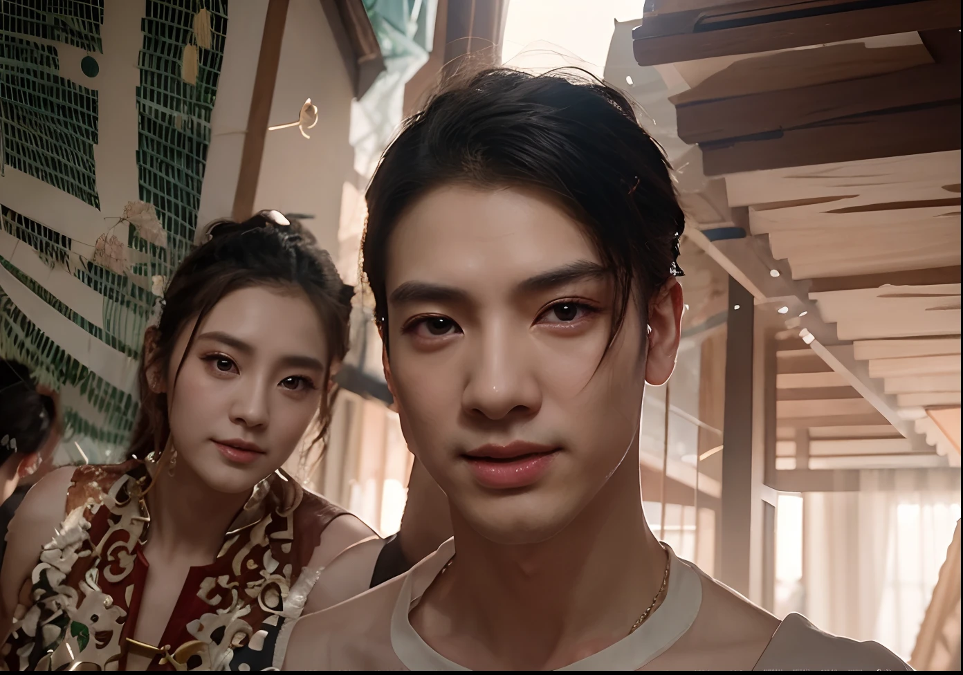 They pose together in wedding photos, Ruan Jia and Fenghua Zhong, yanjun cheng, ruan jia and brom, jin shan and ross tran, 2 d cg, Yan, Cai Xukun, Chen Zezhou, ruan jia beautiful!, dilraba dilmurat, jia, Wonderful, duy beni serial
