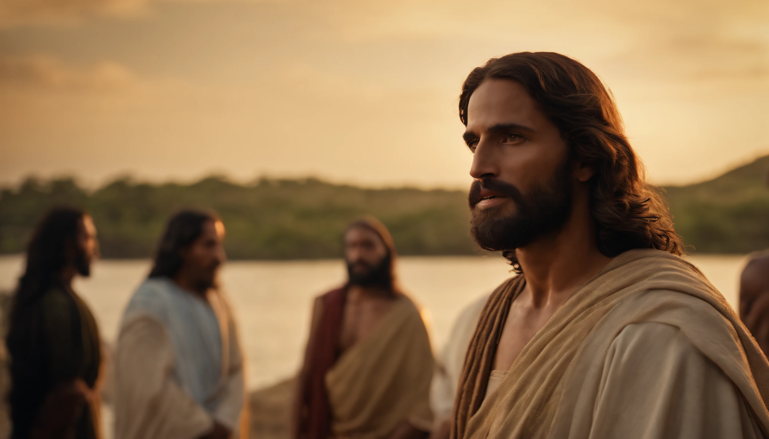 Jesus Cristo. a beira de um rio, Talking to Some Disciples,