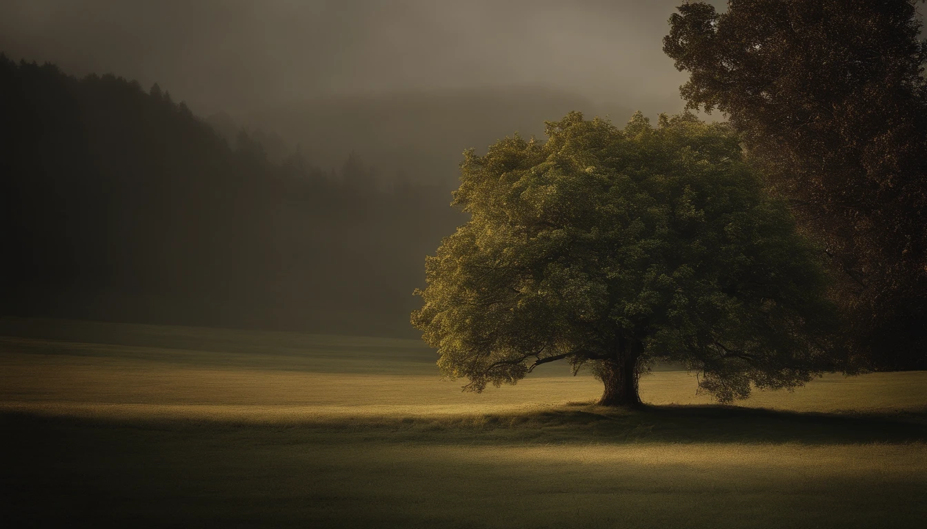 tree alone in the land